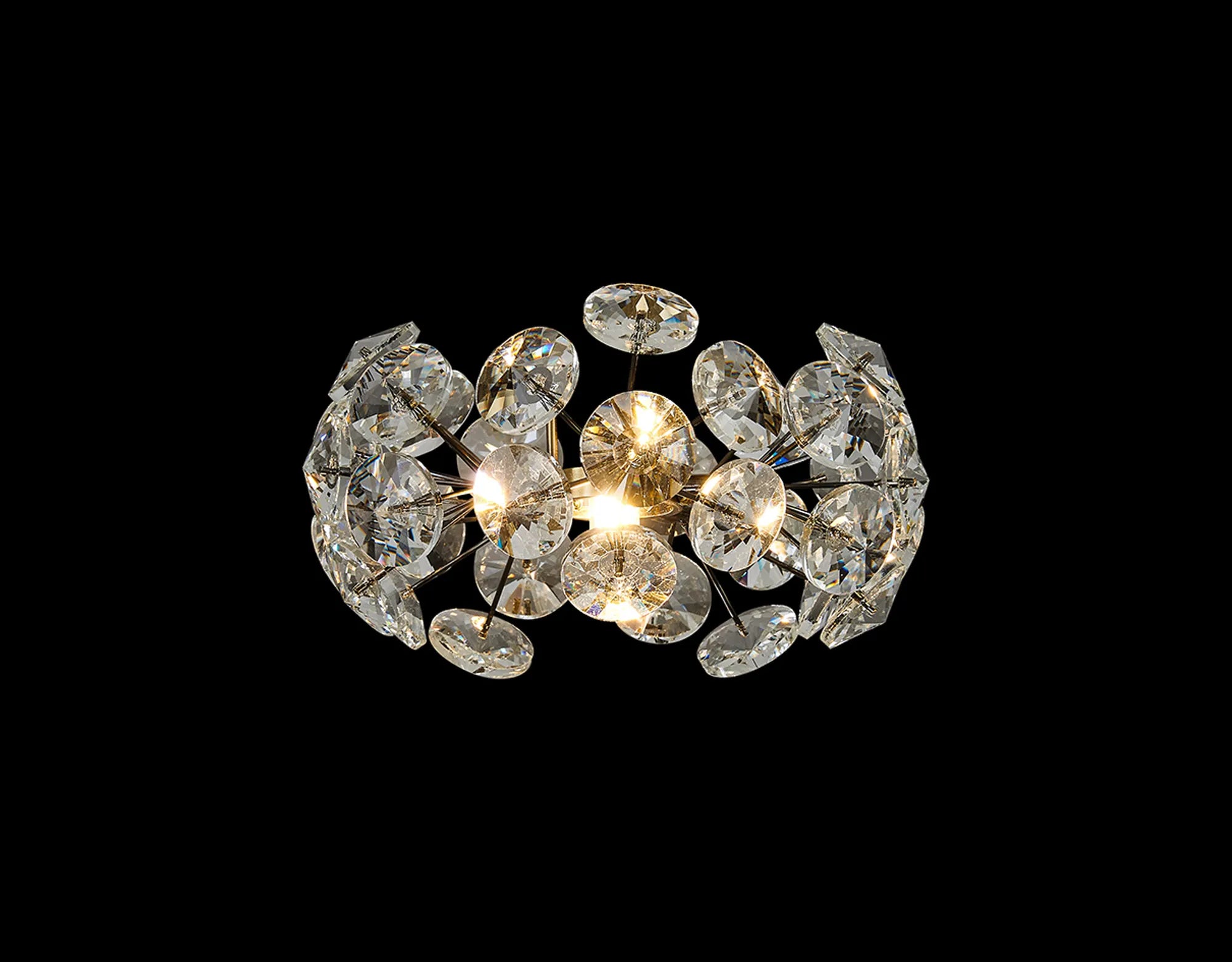 Grosvenor Non-Electric Shade (A) - Antique Brass & Crystal