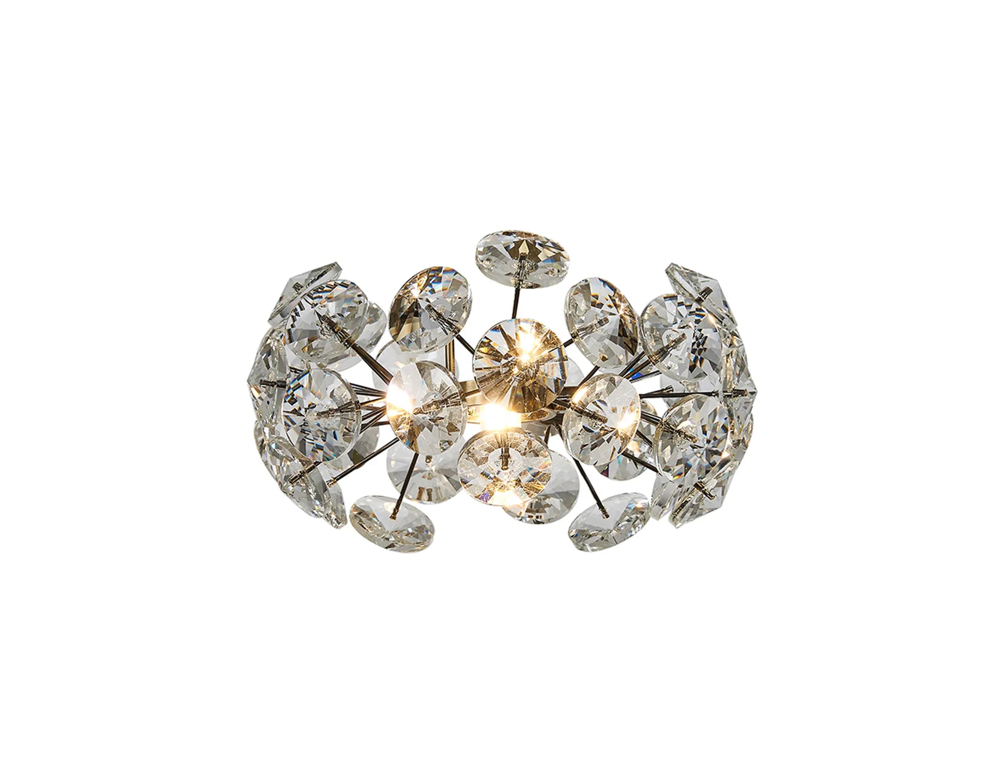 Grosvenor Non-Electric Shade (A) - Antique Brass & Crystal