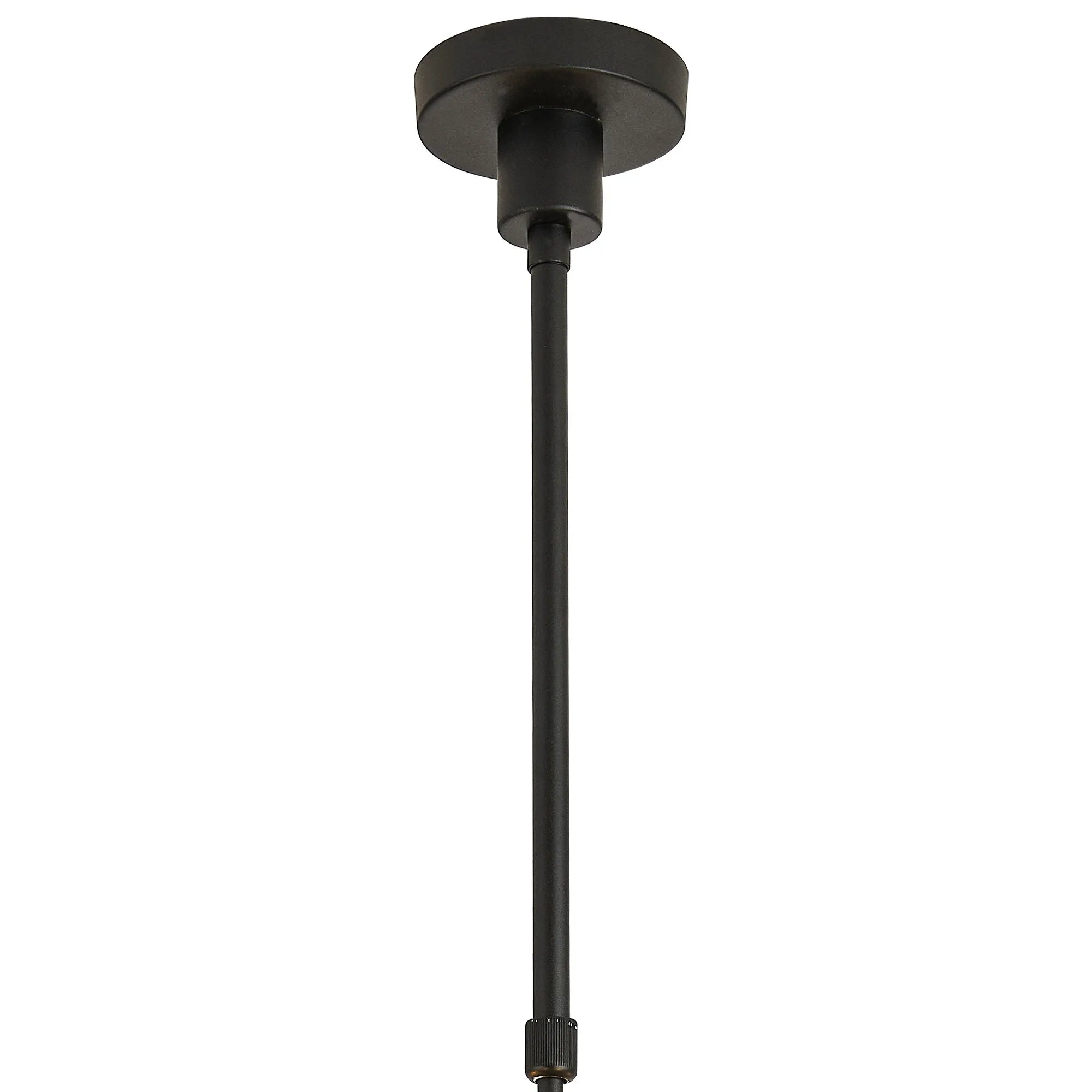 Grosvenor 5 x Telescopic Light - Satin Black & Crystal Shade