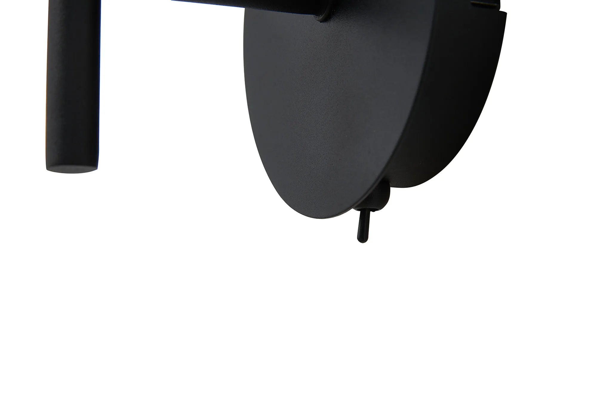 Grosvenor Single Switched Wall Lamp - Satin Black & Crystal Shade