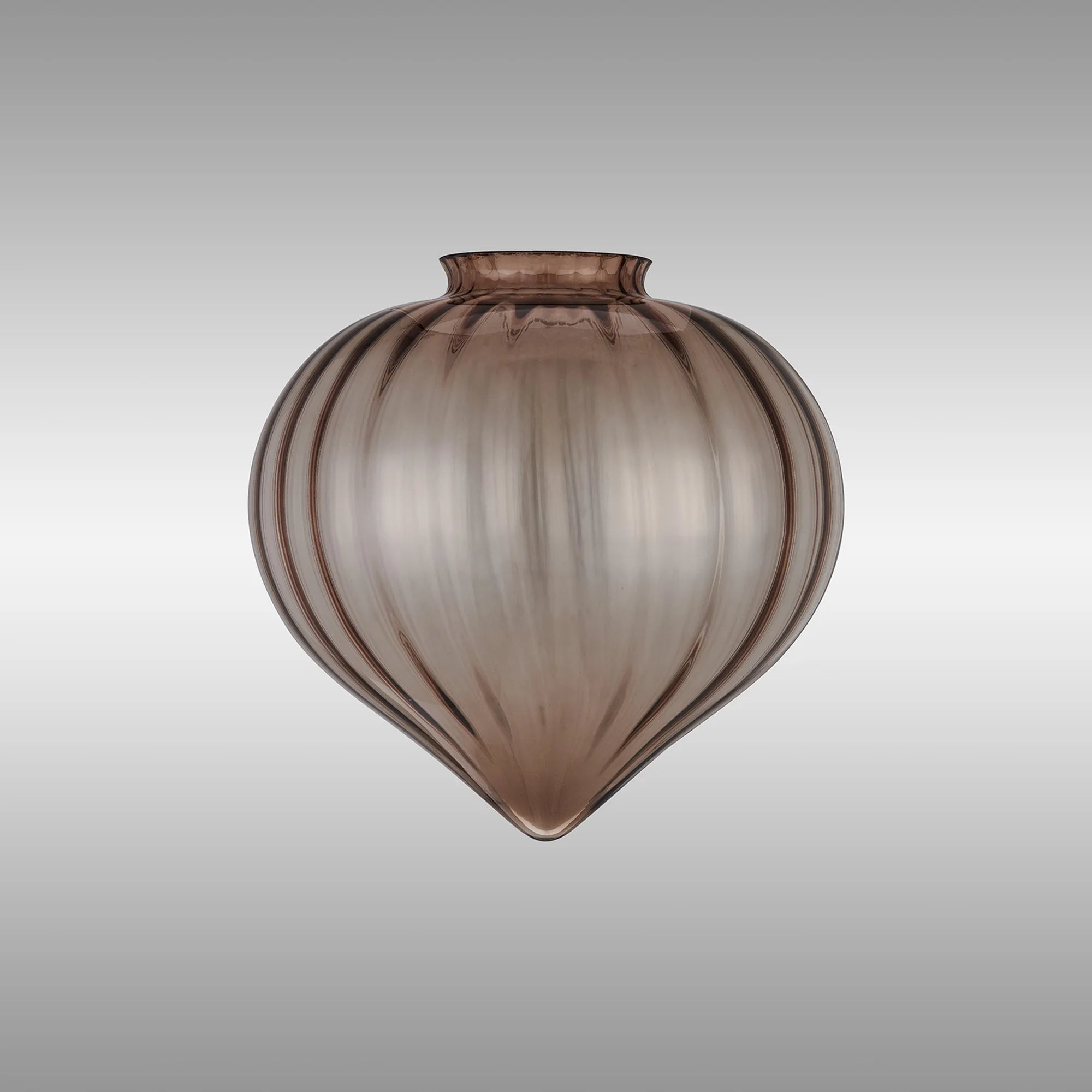 Grove 23x23cm Flower Bud Glass Shade (A) - Cognac Painted