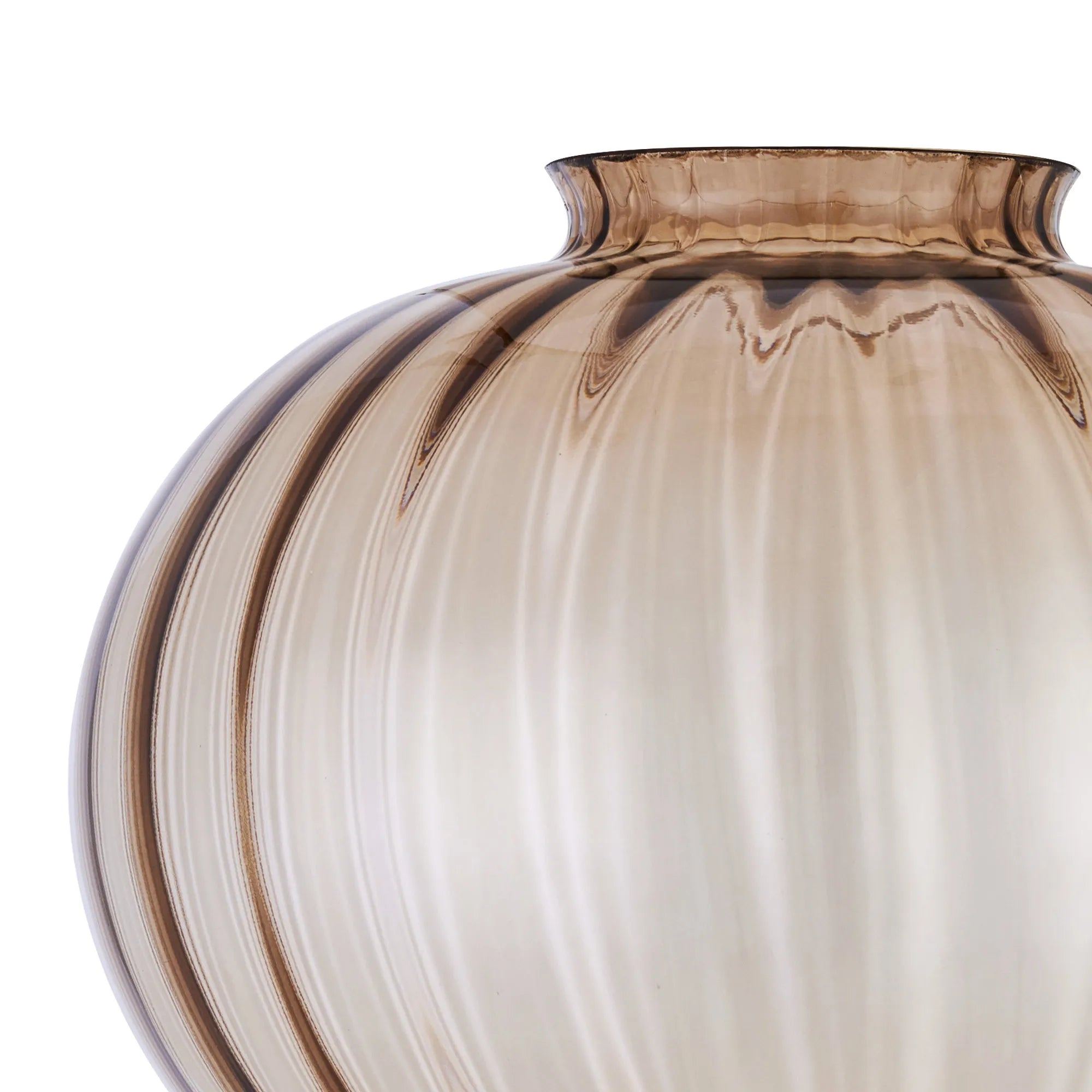 Grove 23x23cm Flower Bud Glass Shade (A) - Cognac Painted