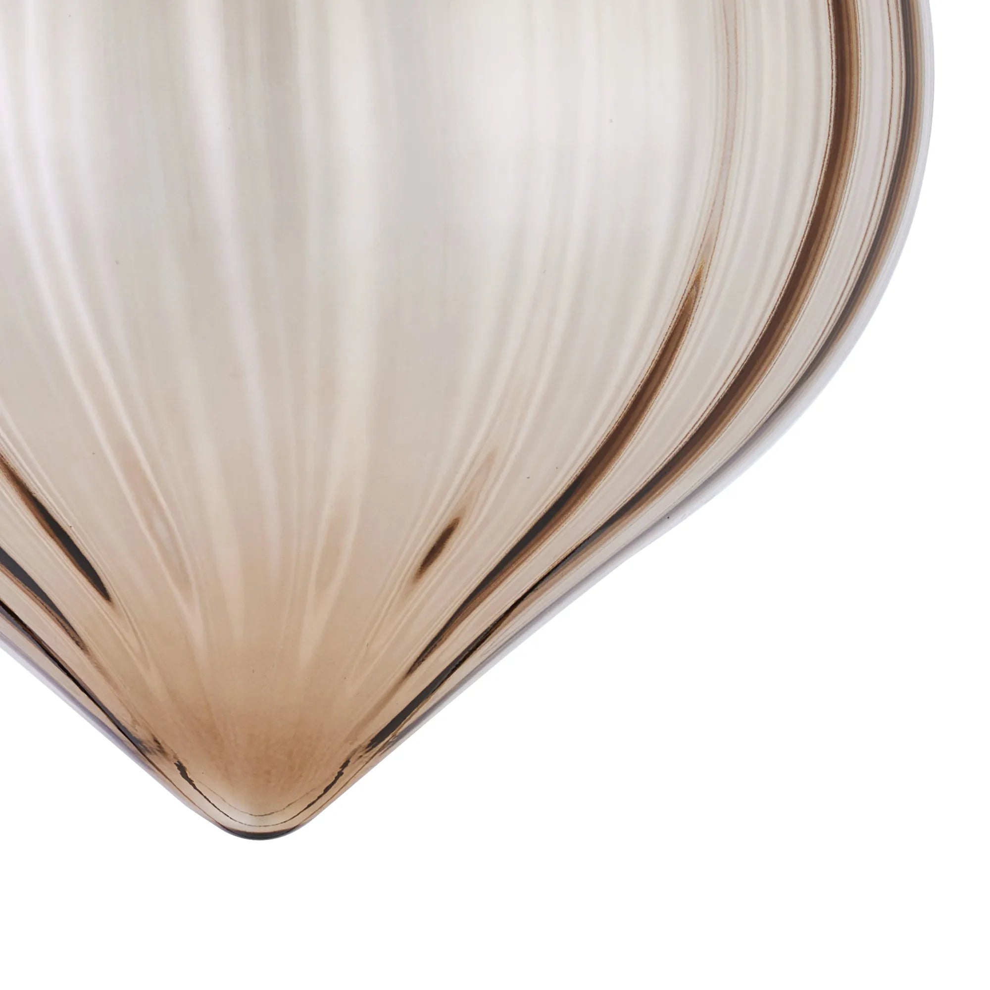 Grove 23x23cm Flower Bud Glass Shade (A) - Cognac Painted