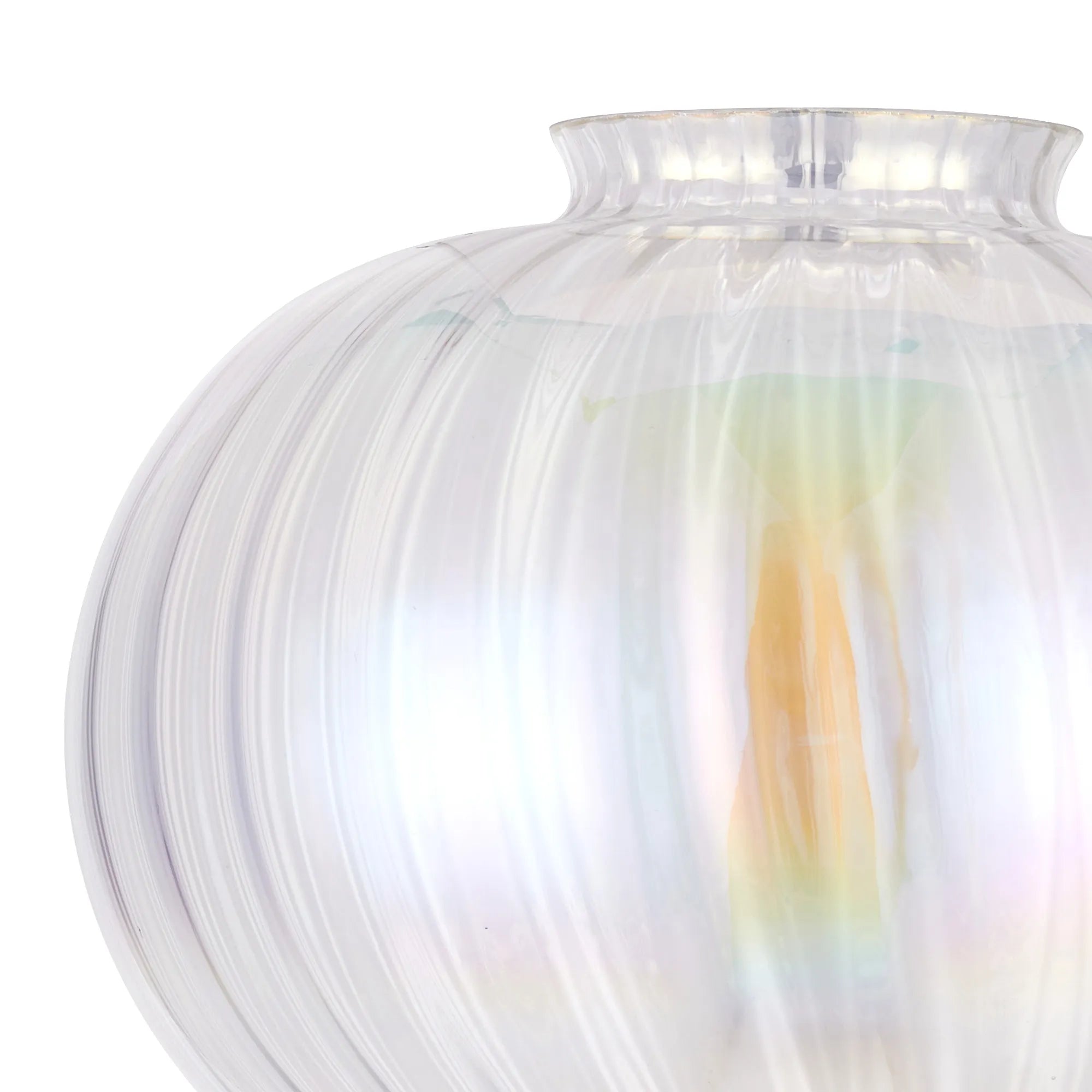 Grove 23x23cm Flower Bud Glass Shade (A) - Iridescent Faded