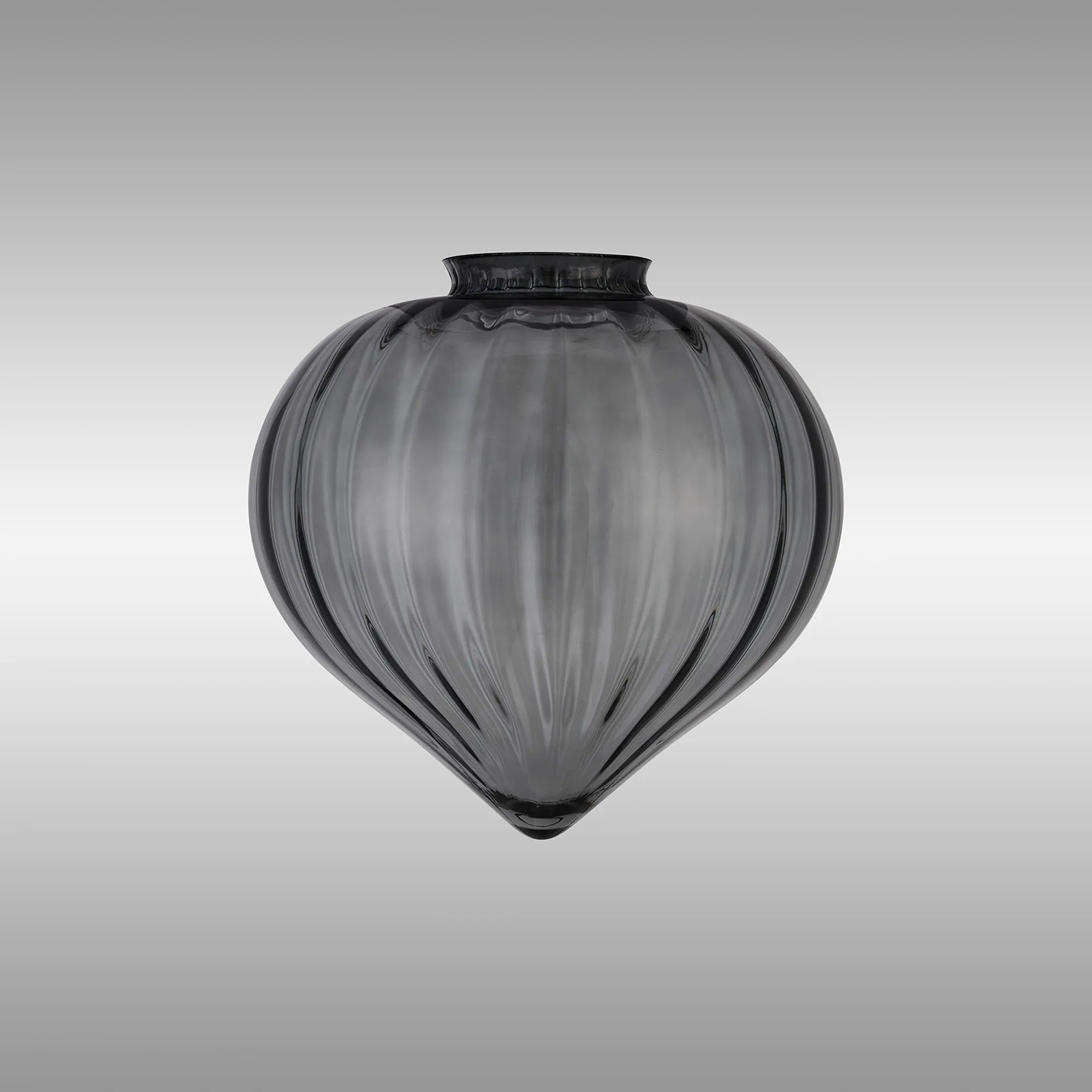 Grove 23x23cm Flower Bud Glass Shade (A) - Smoke Painted