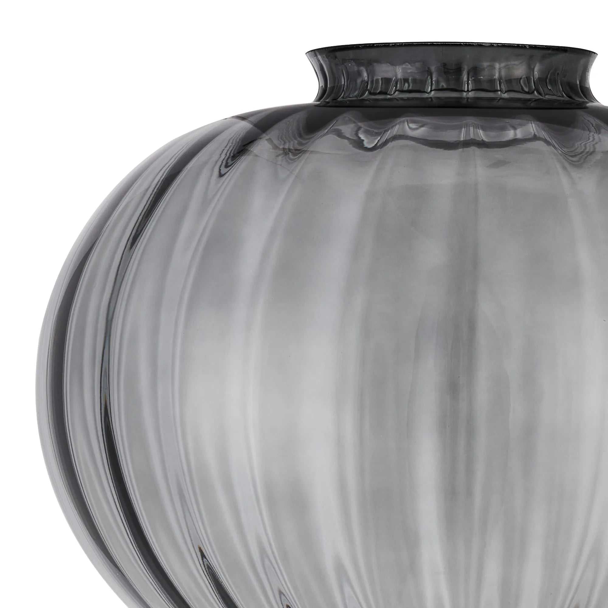 Grove 23x23cm Flower Bud Glass Shade (A) - Smoke Painted