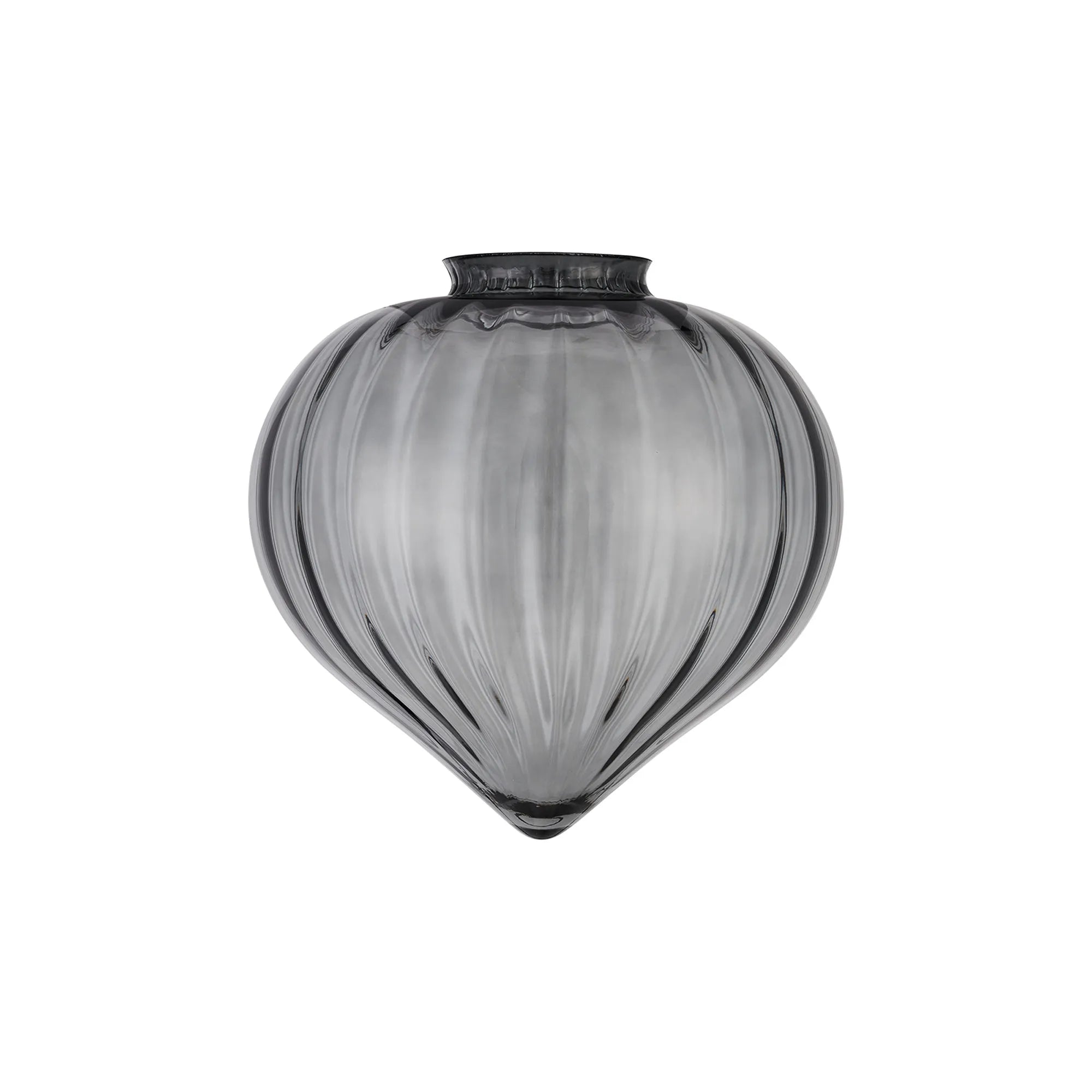 Grove 23x23cm Flower Bud Glass Shade (A) - Smoke Painted