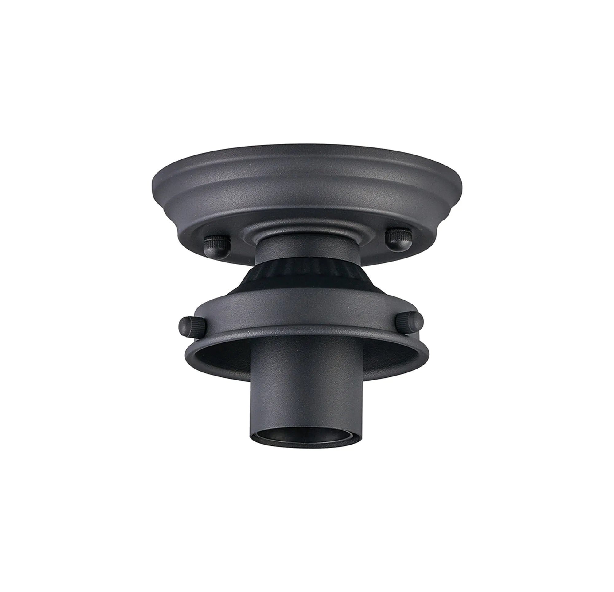 Grove Flush Ceiling Light - Satin Black
