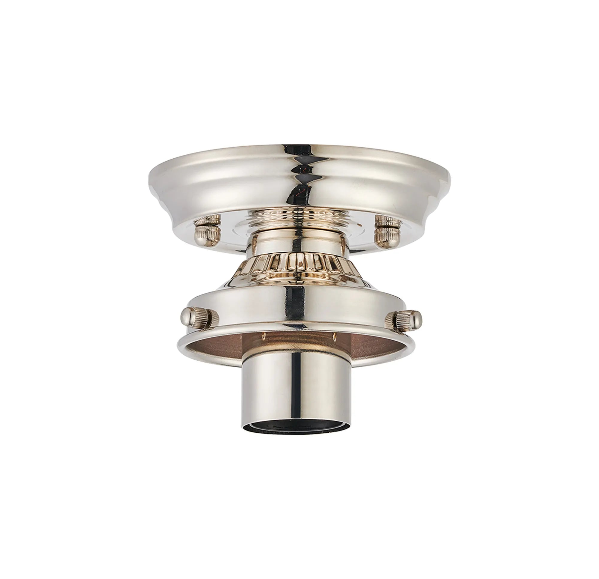 Grove Flush Ceiling Light - Polished Nickel
