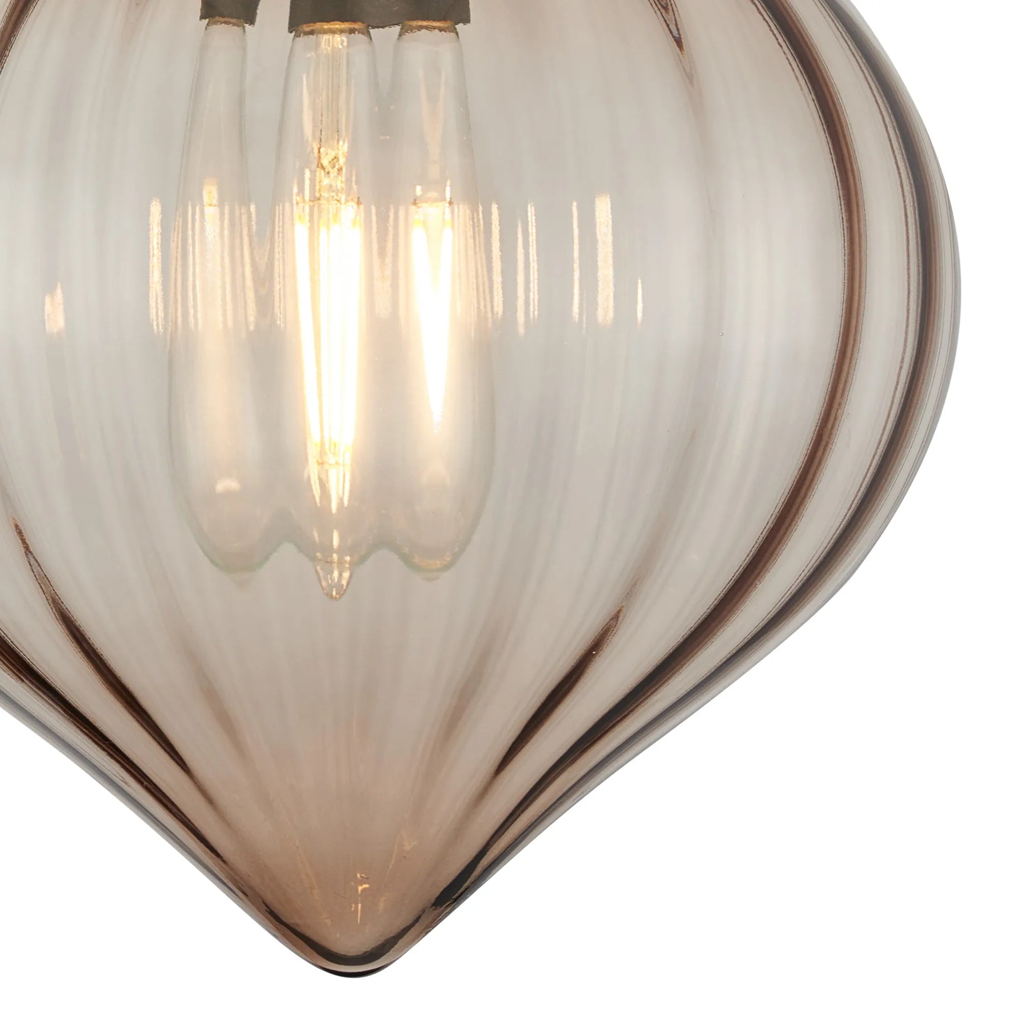 Grove Wall Light with Flower Bud Shade - Satin Black & Cognac