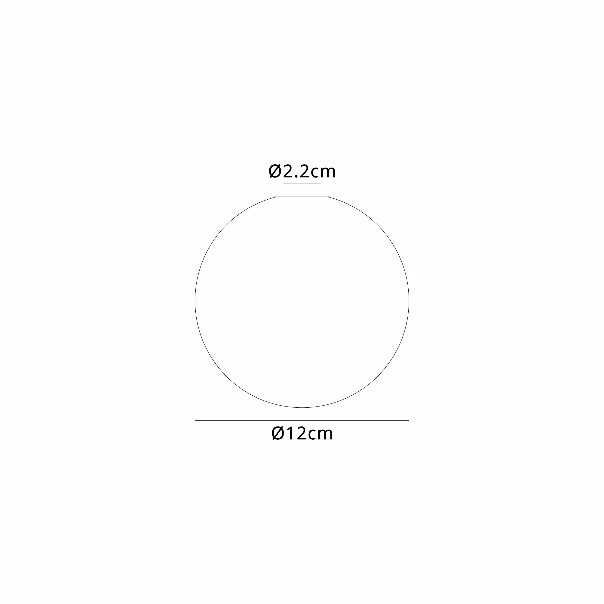 Dene 12cm Smooth Round Glass Shade (A) Amber