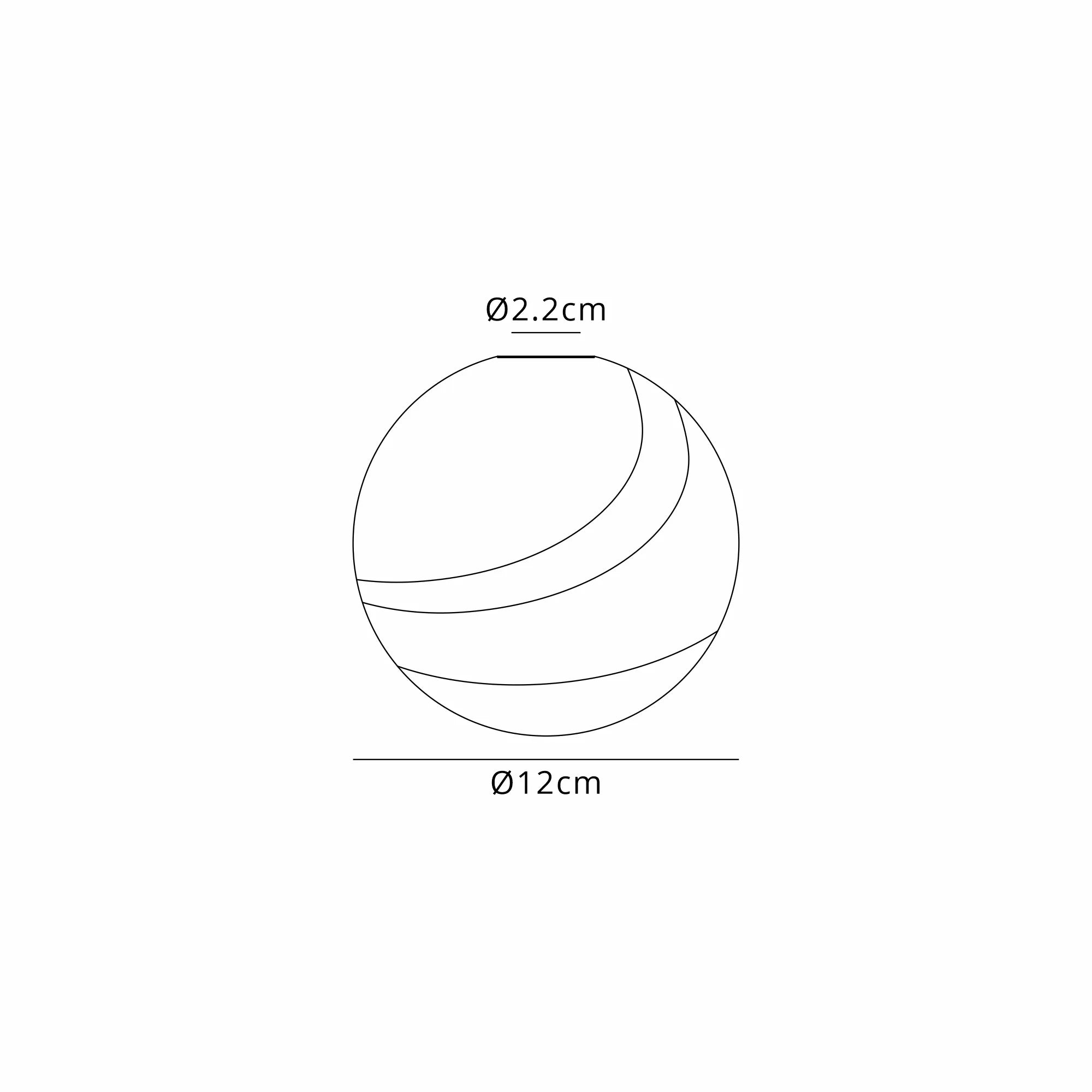 Dene 12cm Round Marble Effect Glass Shade (C) White & Grey