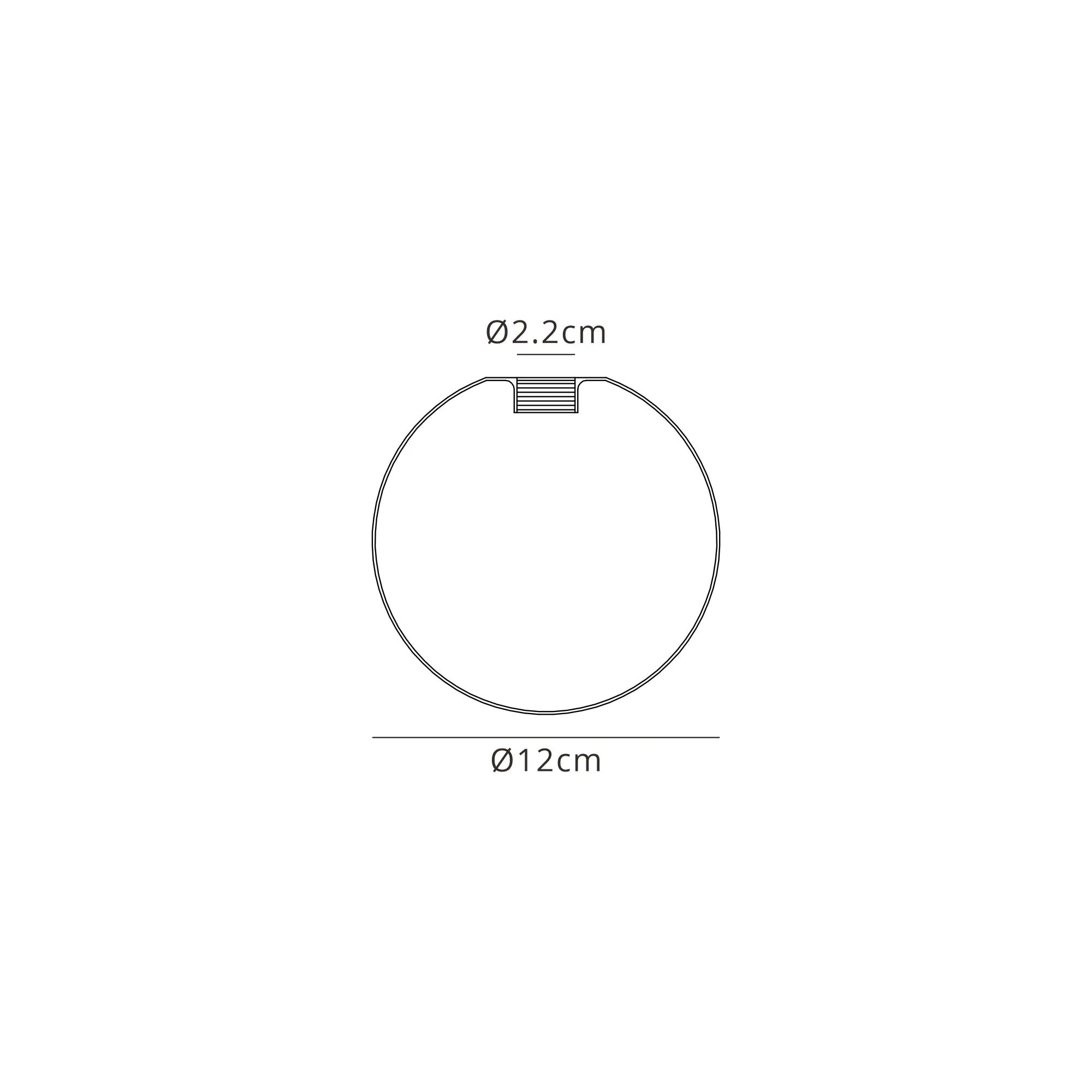 Bradley 12cm Round (B) Smoke Plated Glass Shade