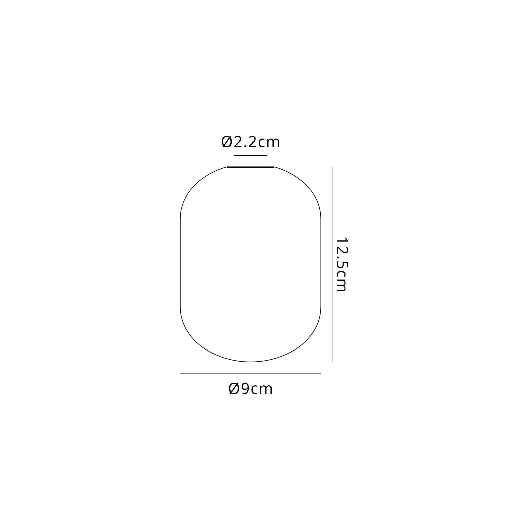 Bradley 9 x 12.5cm Smooth Tubular Glass Shade (M) - Amber Plated