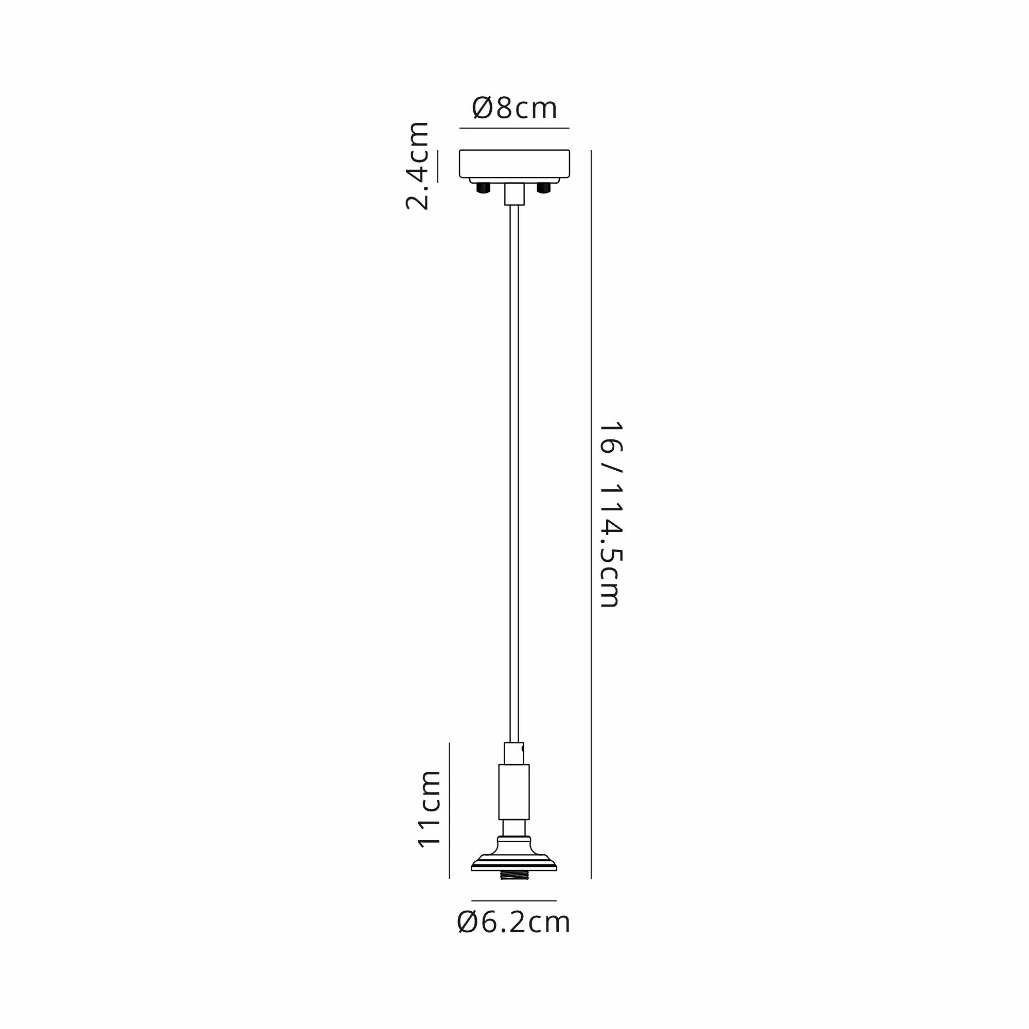 Dene Pendant Kit (Frame Only) 1 Light - IP44 Satin Black