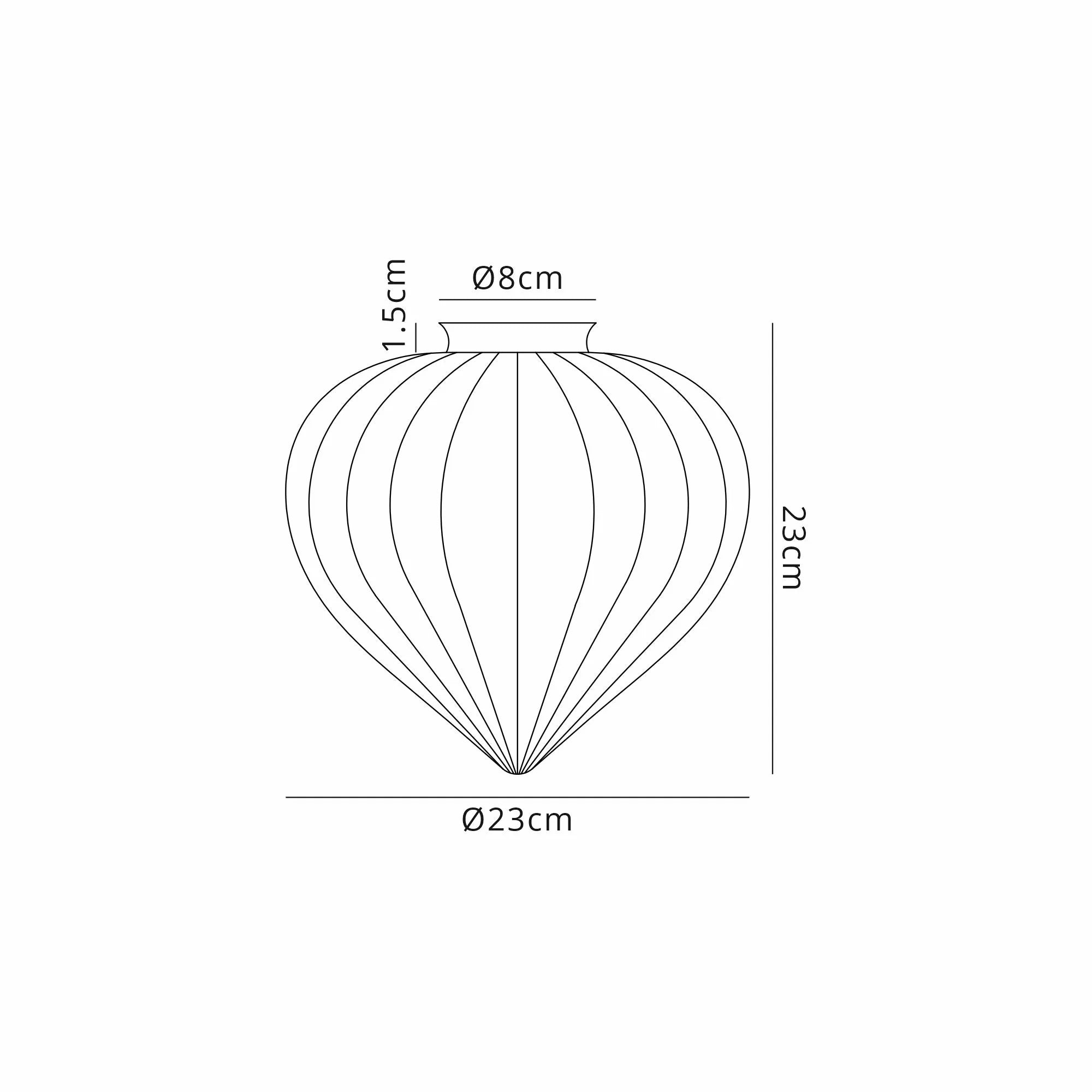 Grove 23x23cm Flower Bud Glass Shade (A) - Clear