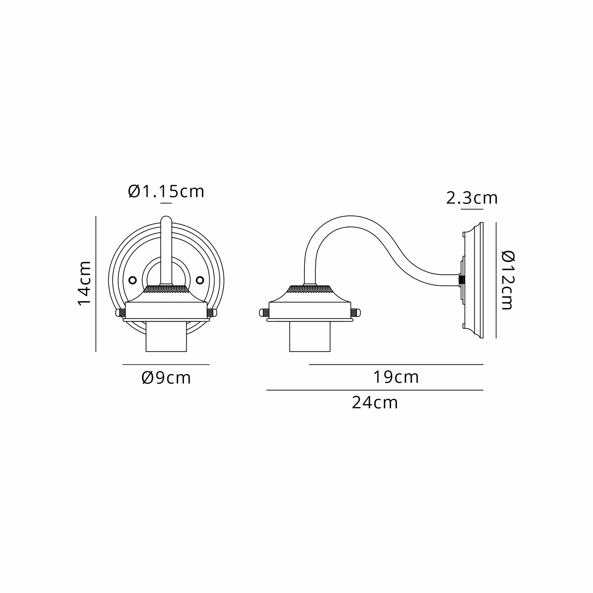 Grove Wall Light -Polished Nickel