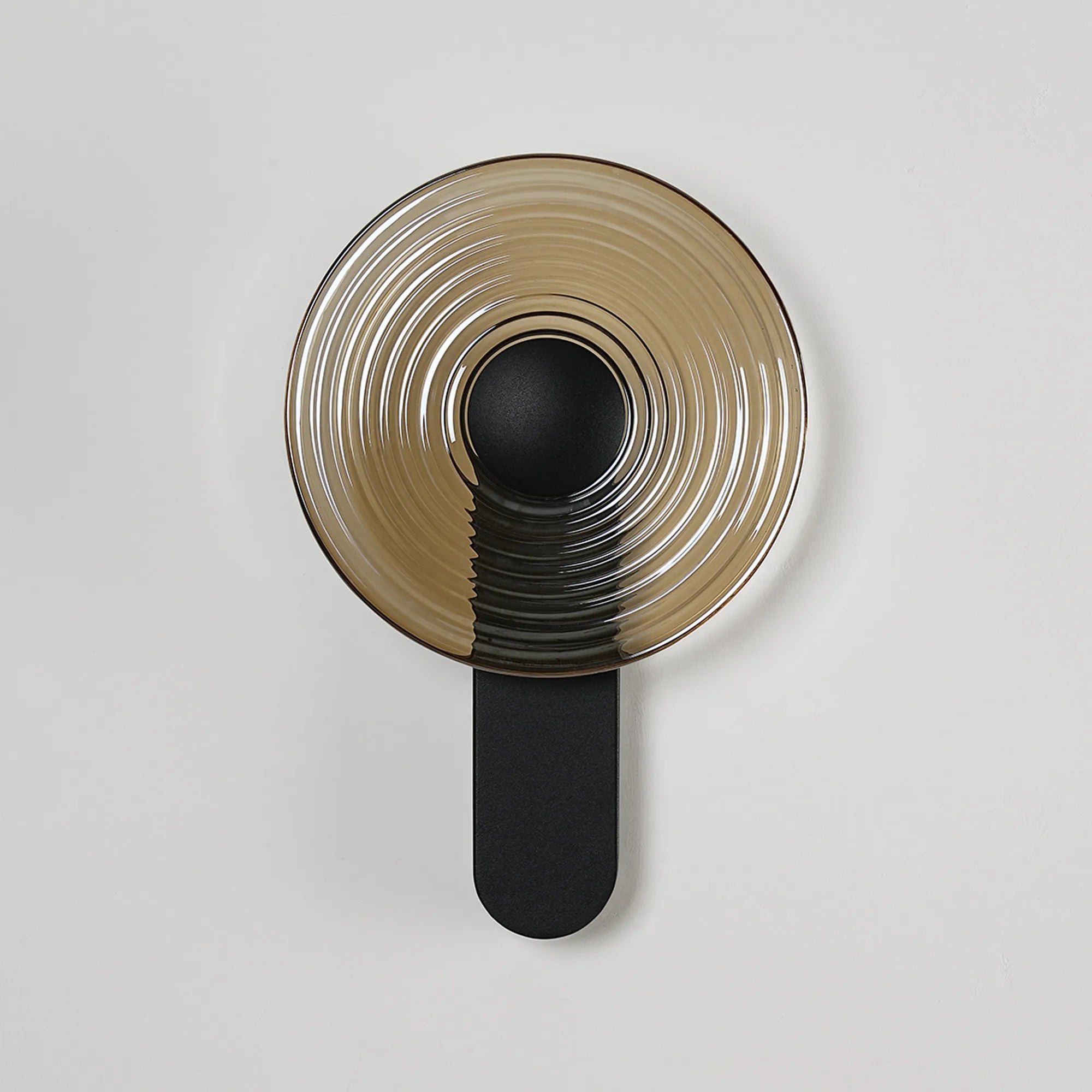 Milton Wall Lamp - Satin Black & Amber