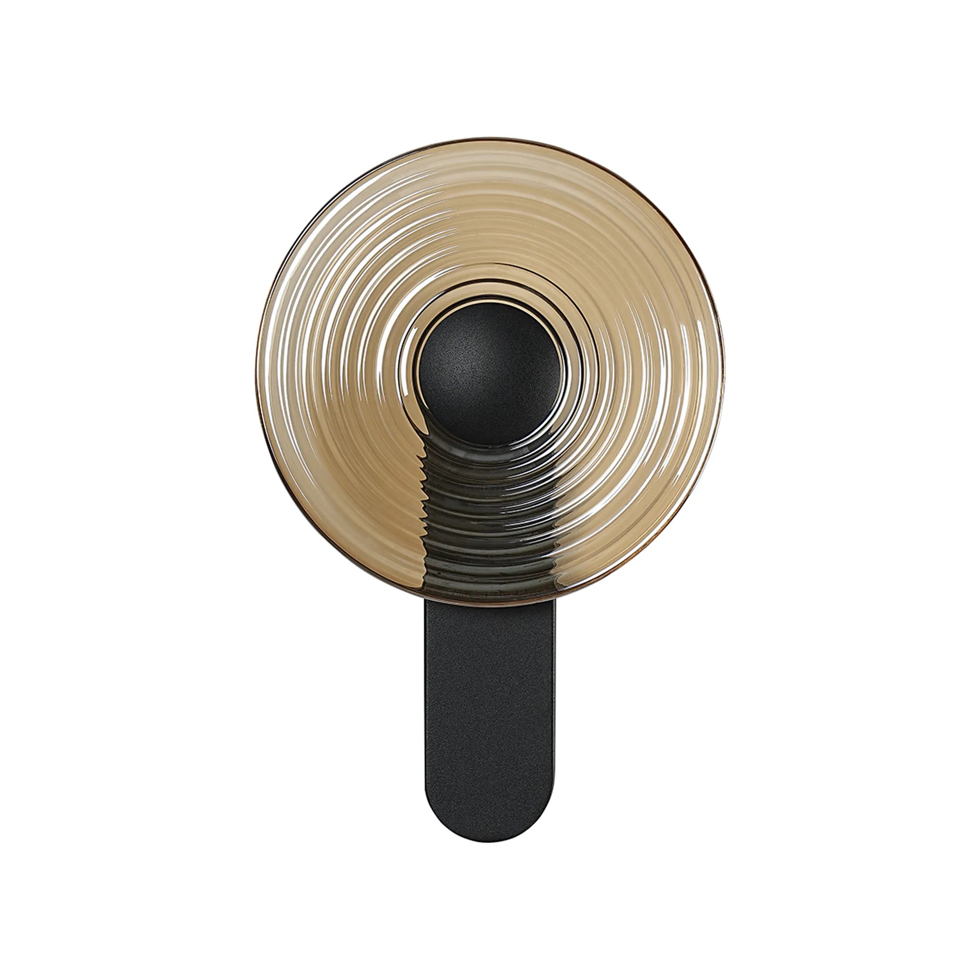 Milton Wall Lamp - Satin Black & Amber