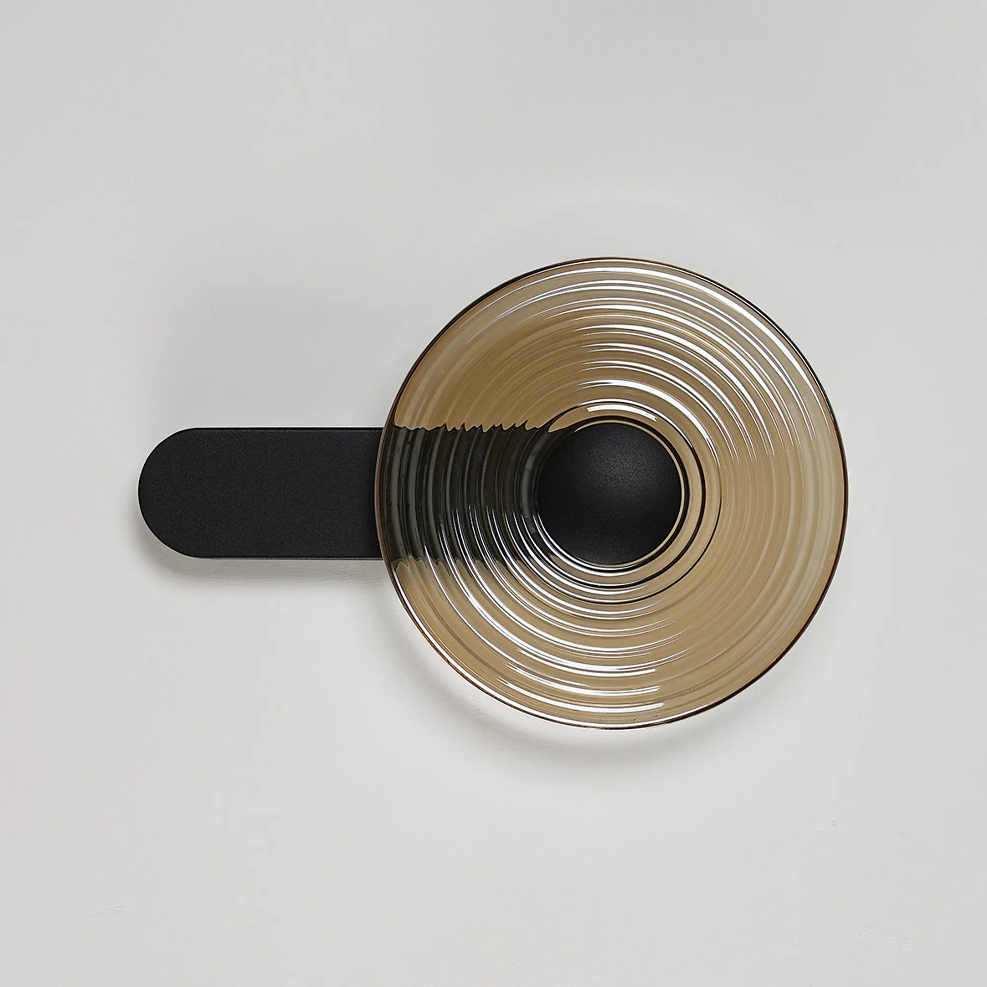 Milton Wall Lamp - Satin Black & Amber