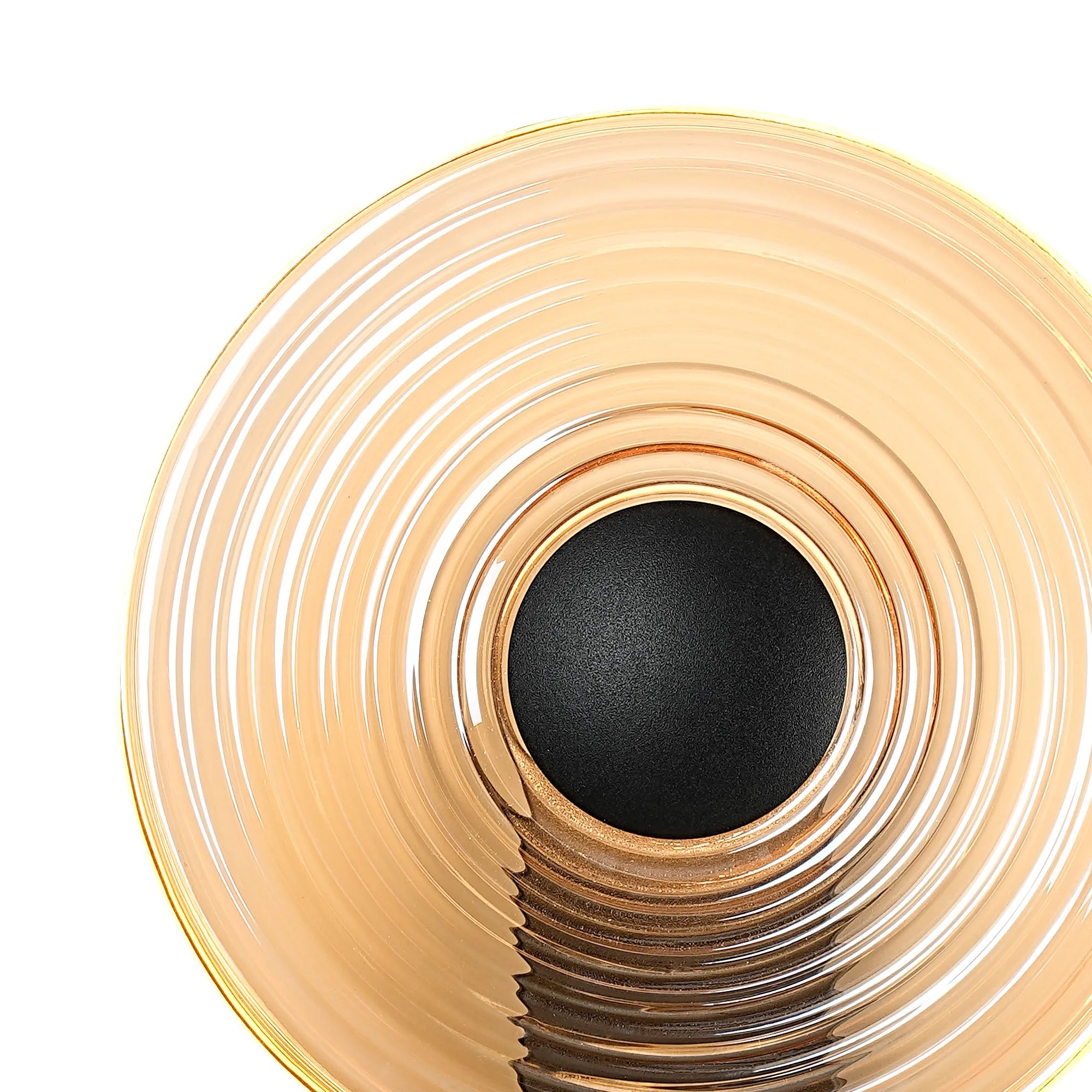 Milton Wall Lamp - Satin Black & Amber