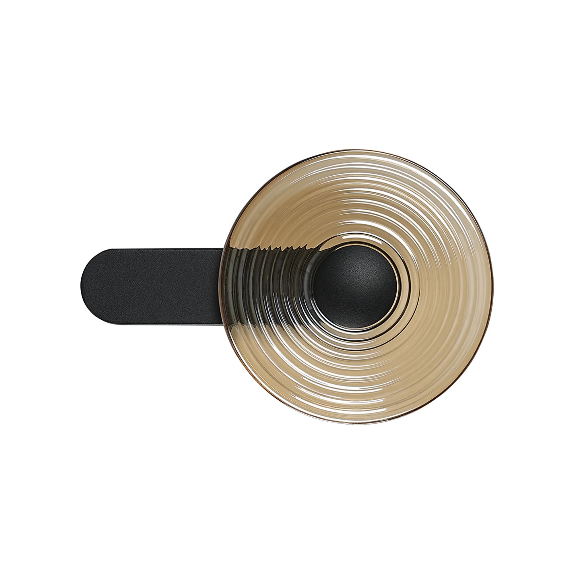 Milton Wall Lamp - Satin Black & Amber