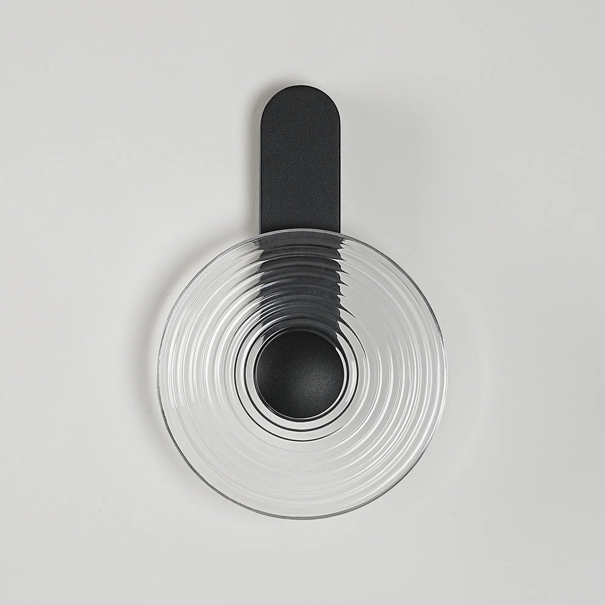 Milton Wall Lamp - Satin Black & Clear