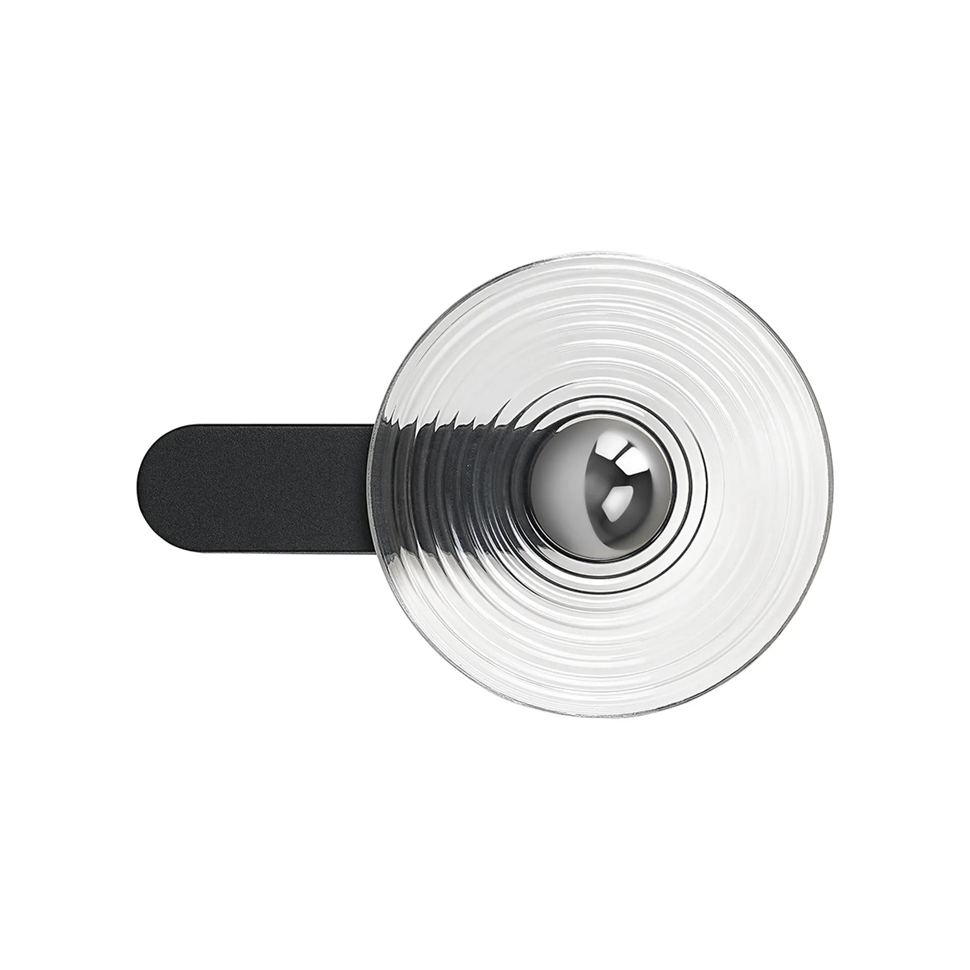 Milton Wall Lamp - Satin Black & Clear & Chrome