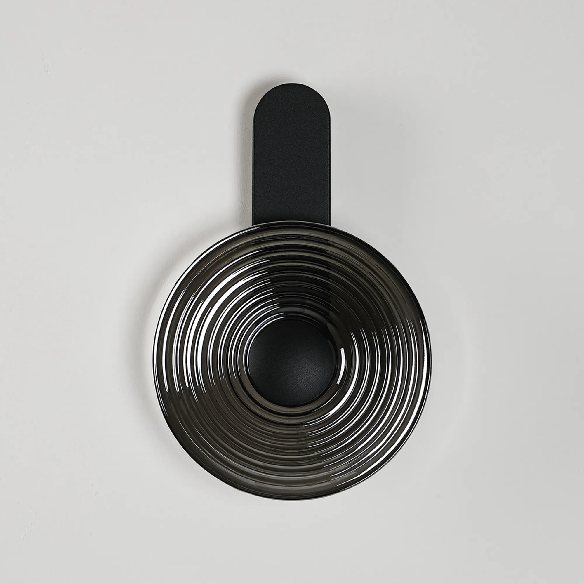 Milton Wall Lamp - Satin Black & Smoke