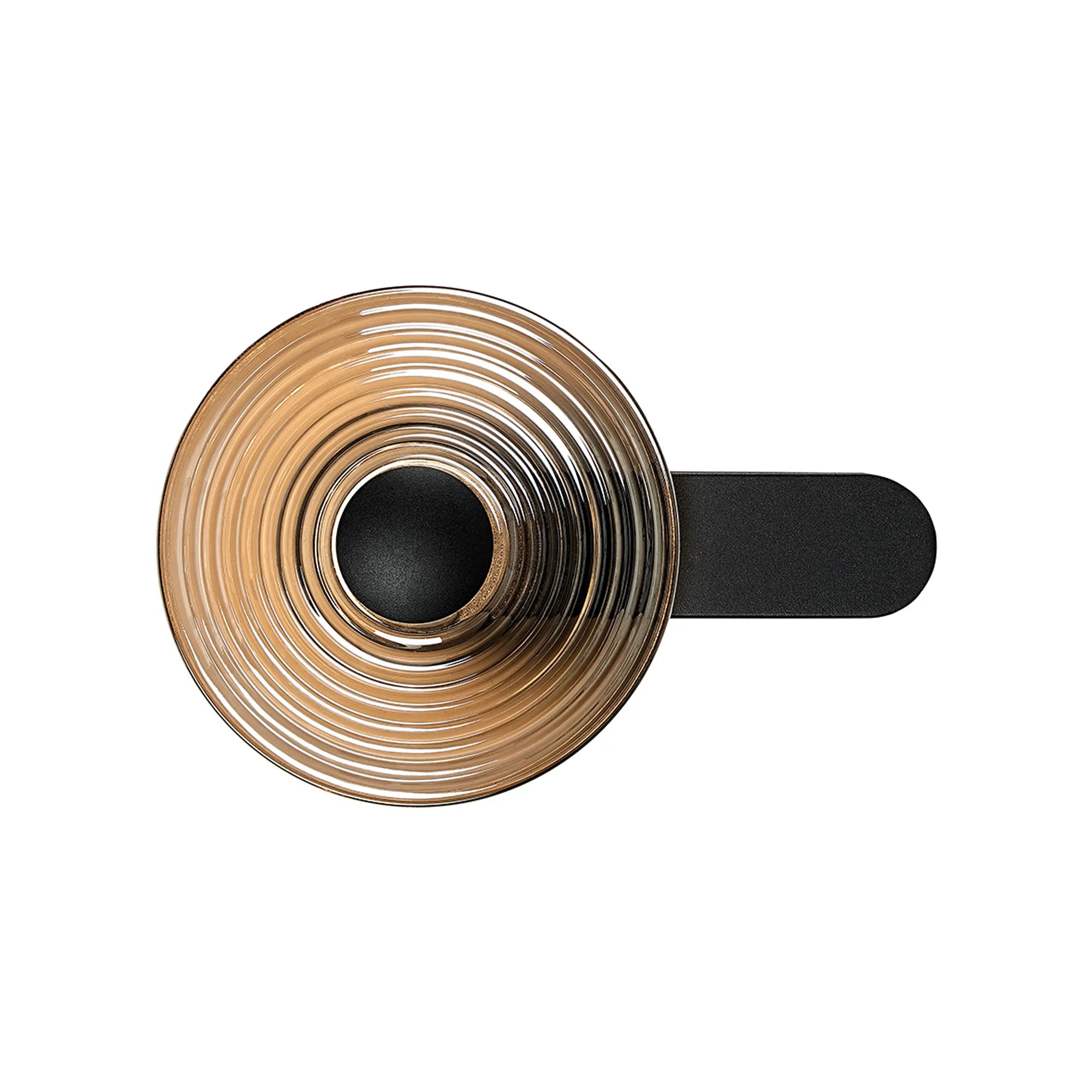 Milton Wall Lamp - Satin Black & Smoke