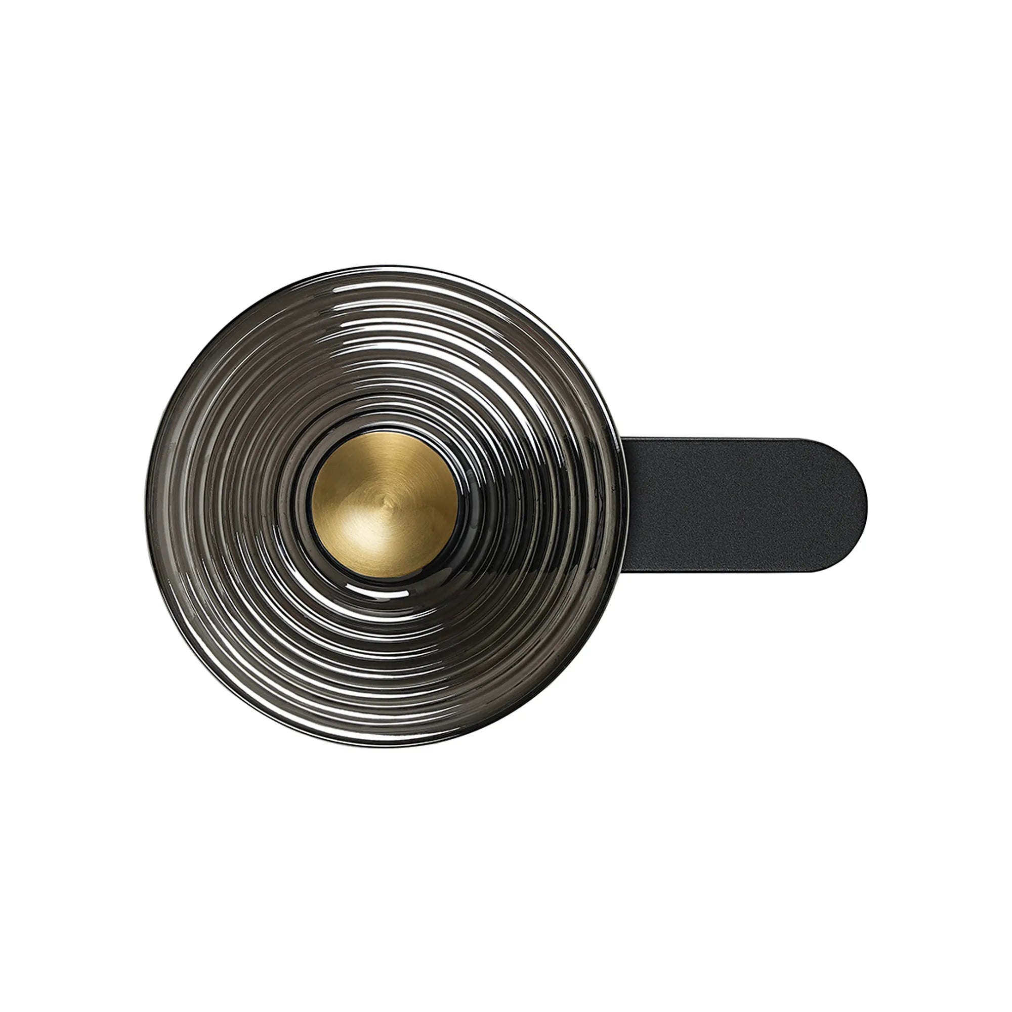 Milton Wall Lamp - Satin Black & Smoke & Brass