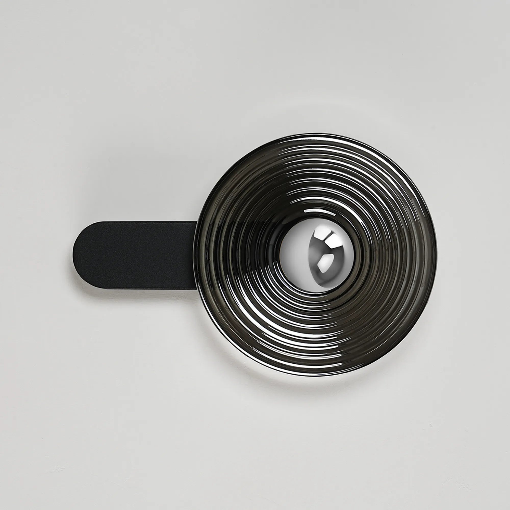 Milton Wall Lamp - Satin Black & Smoke & Chrome