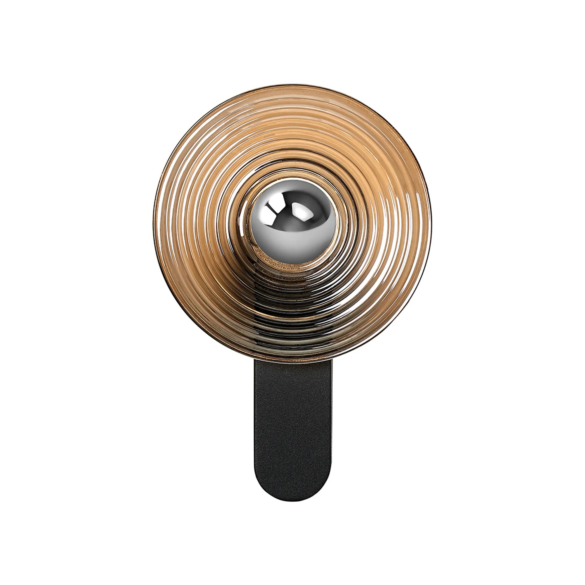 Milton Wall Lamp - Satin Black & Smoke & Chrome