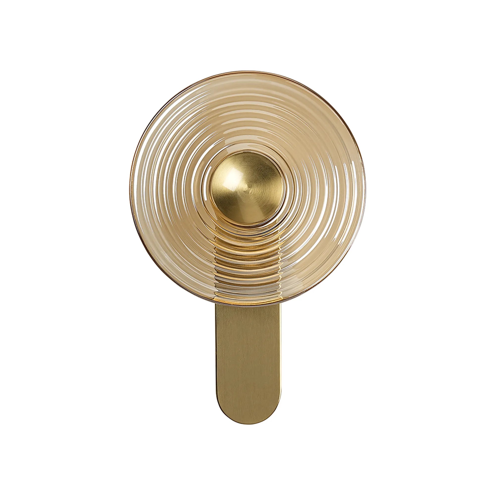 Milton Wall Lamp - Brass & Amber