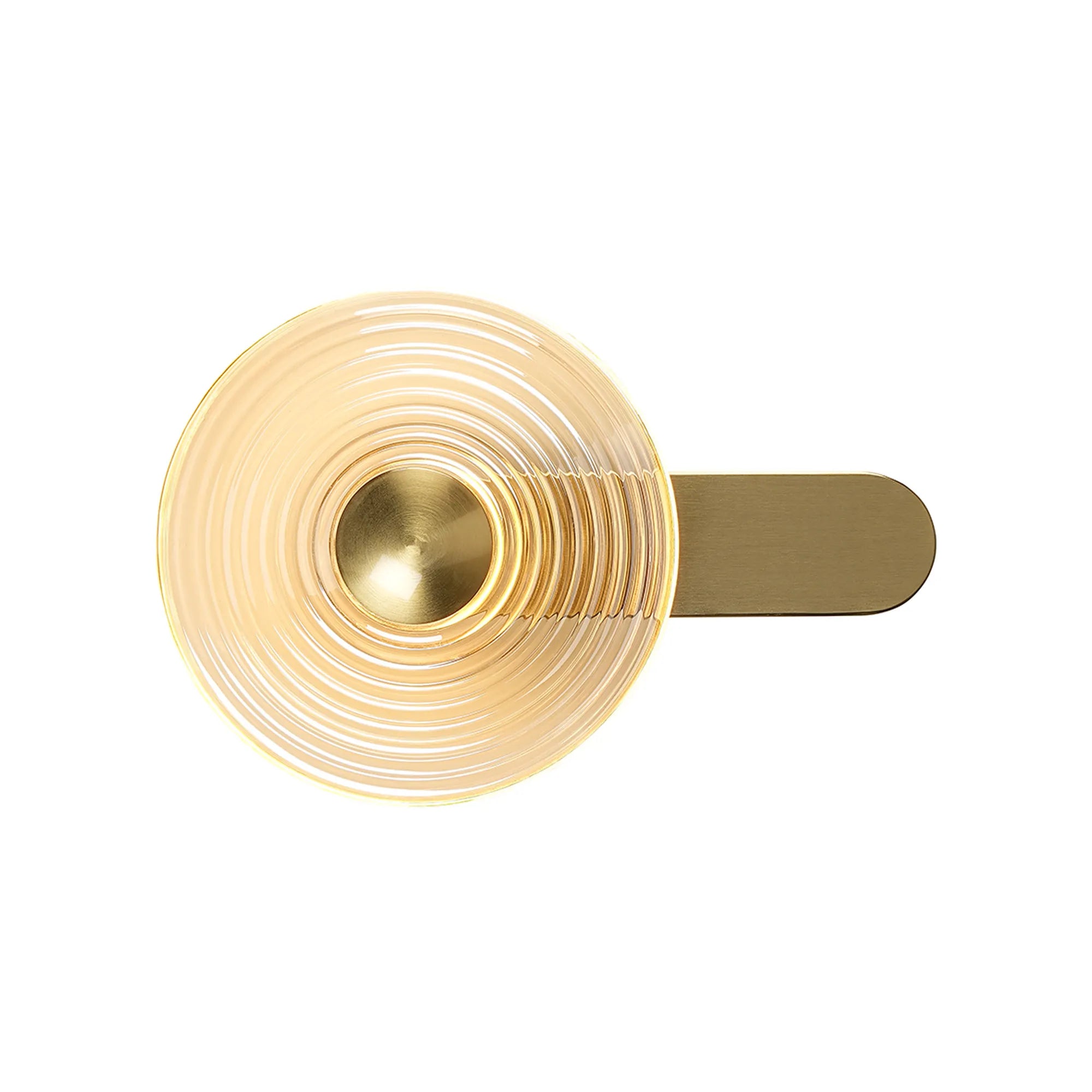 Milton Wall Lamp - Brass & Amber