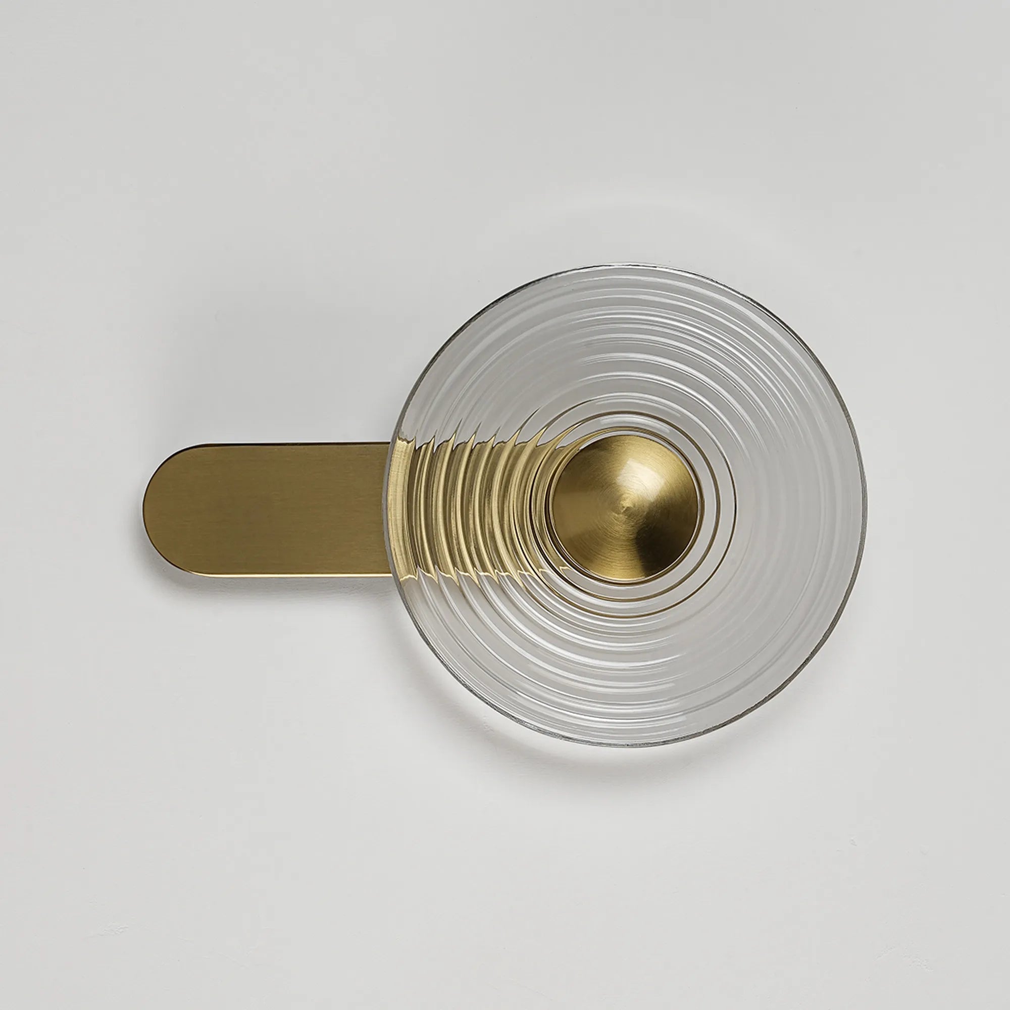 Milton Wall Lamp - Brass & Clear