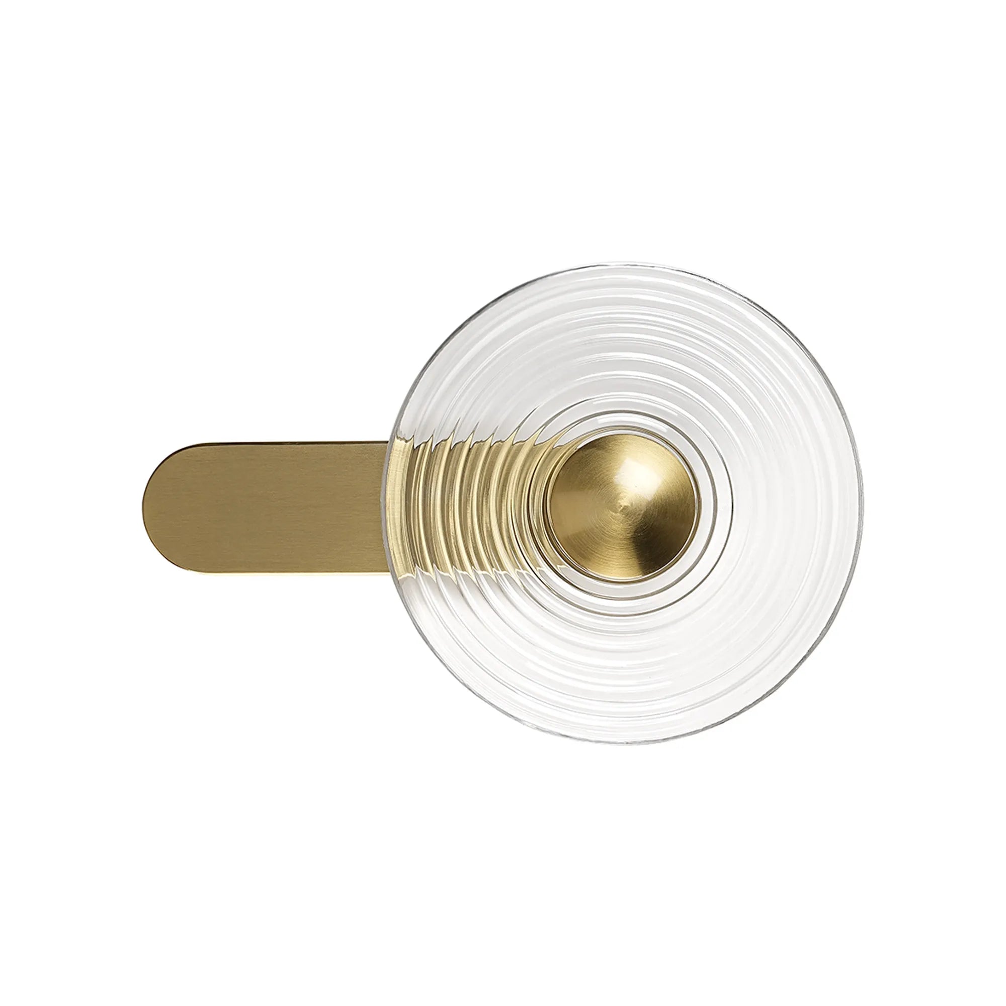Milton Wall Lamp - Brass & Clear