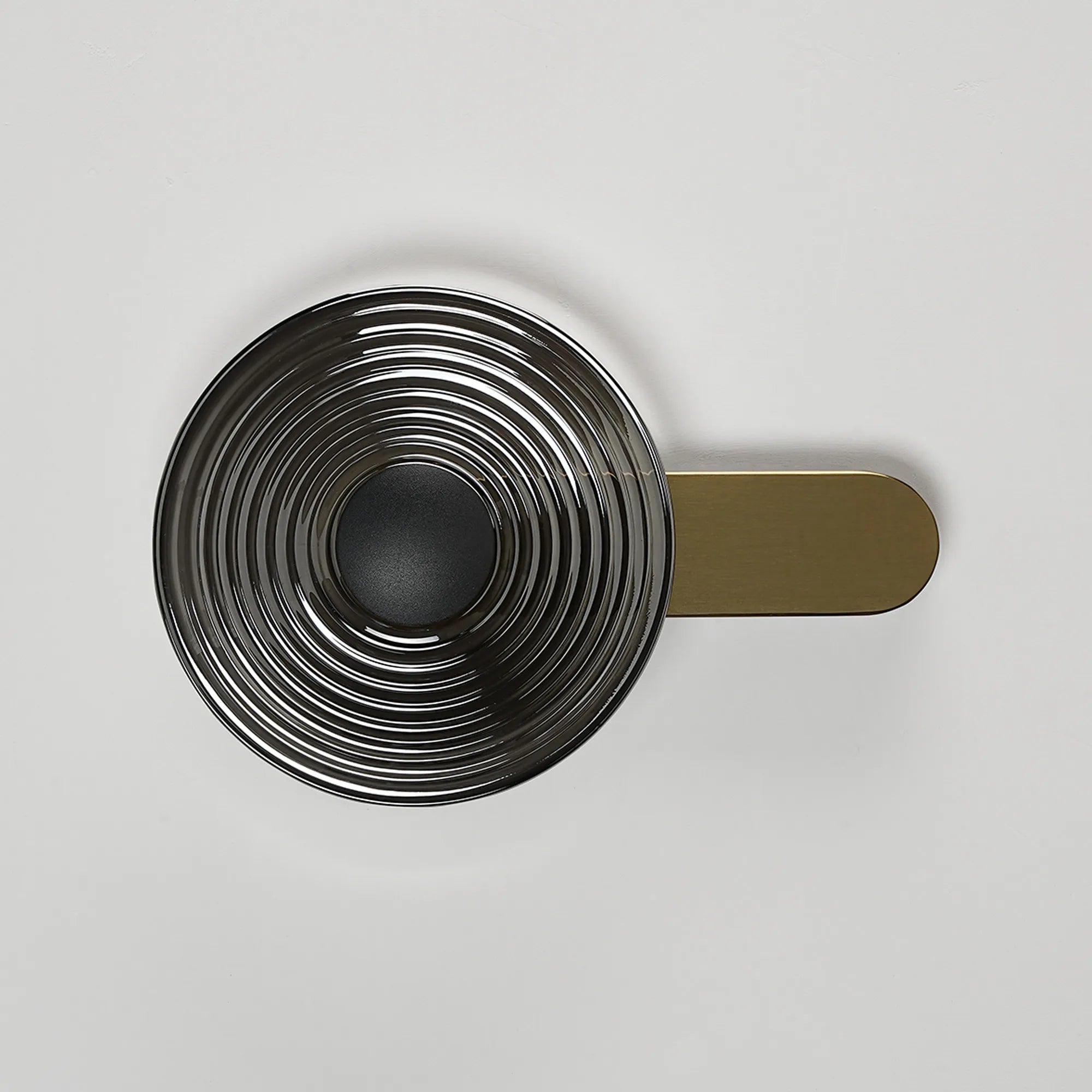 Milton Wall Lamp - Brass & Smoke & Satin Black