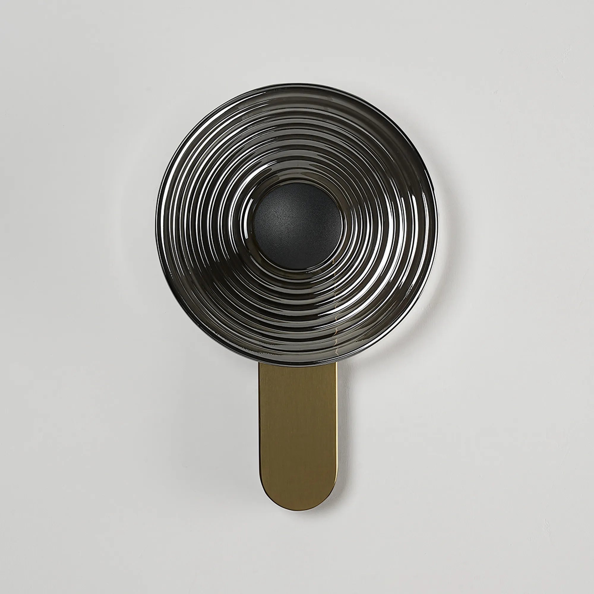 Milton Wall Lamp - Brass & Smoke & Satin Black