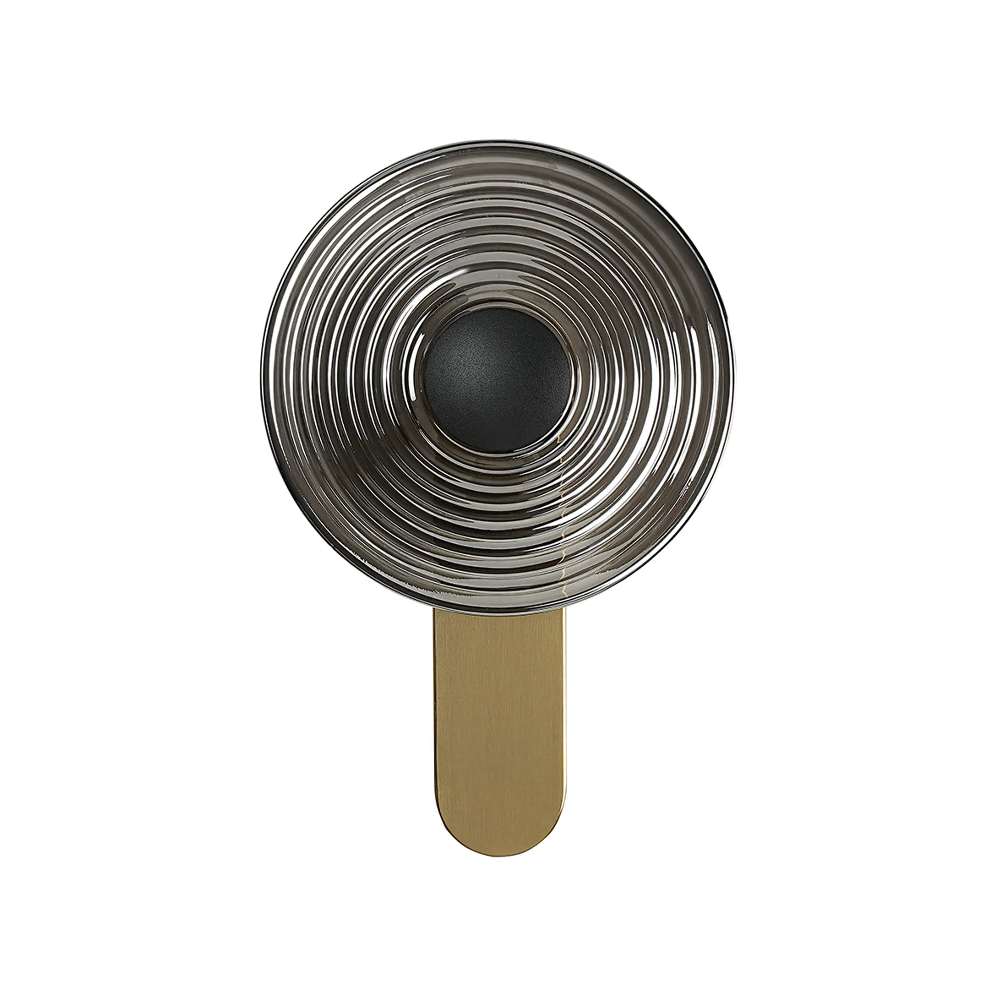 Milton Wall Lamp - Brass & Smoke & Satin Black