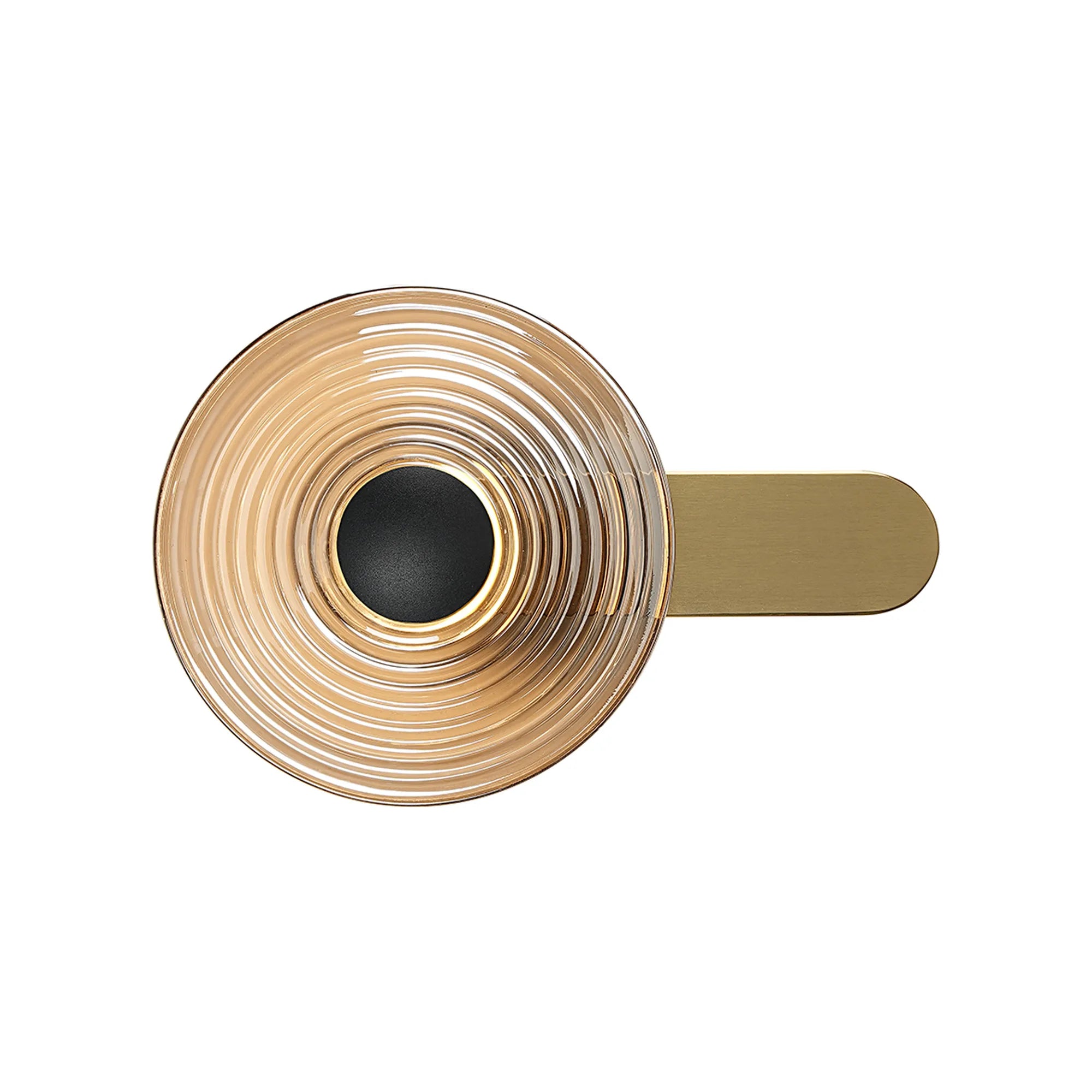 Milton Wall Lamp - Brass & Smoke & Satin Black