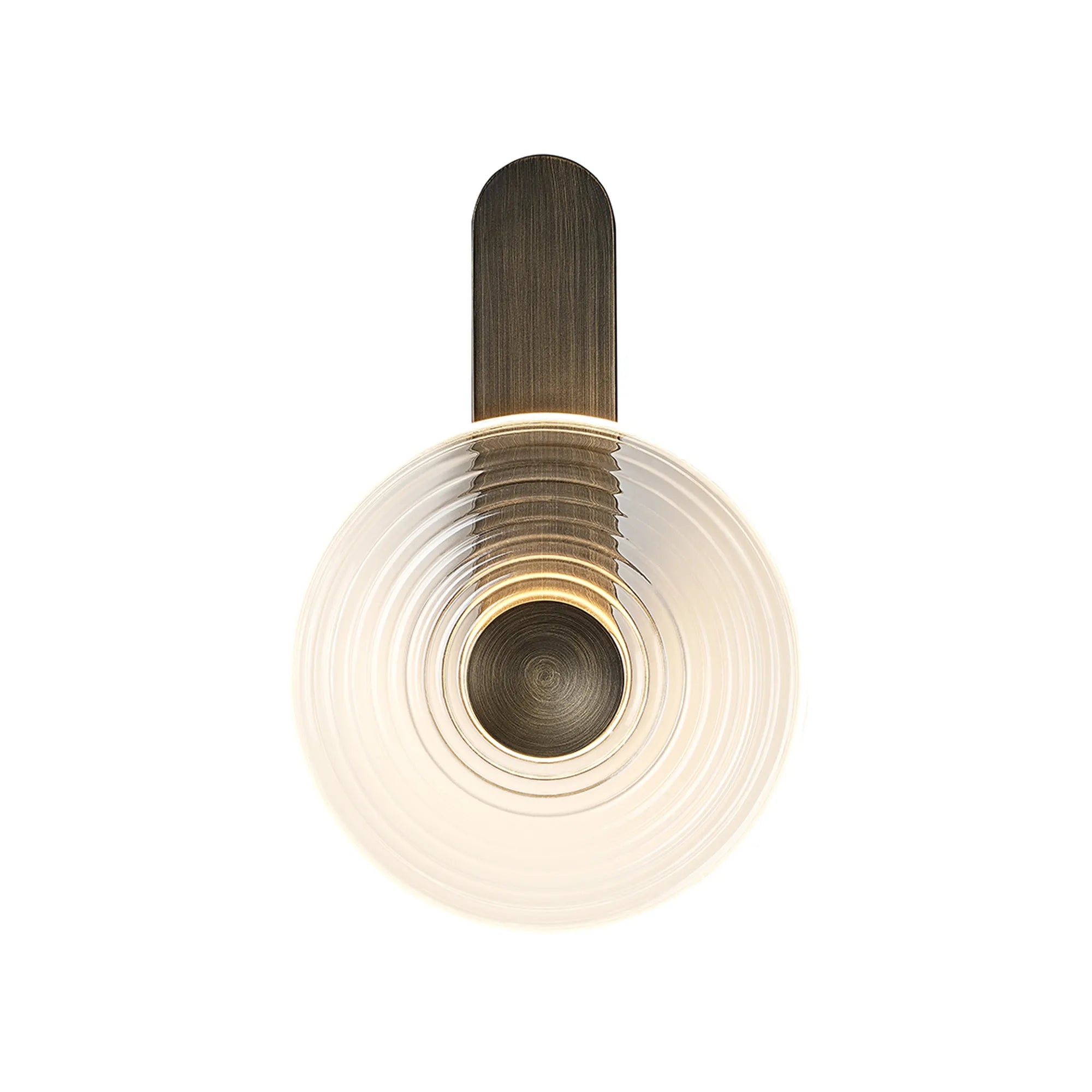 Milton Wall Lamp - Bronze & Clear