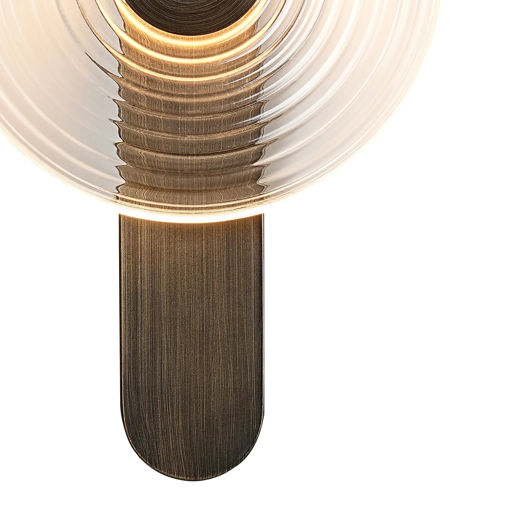 Milton Wall Lamp - Bronze & Clear