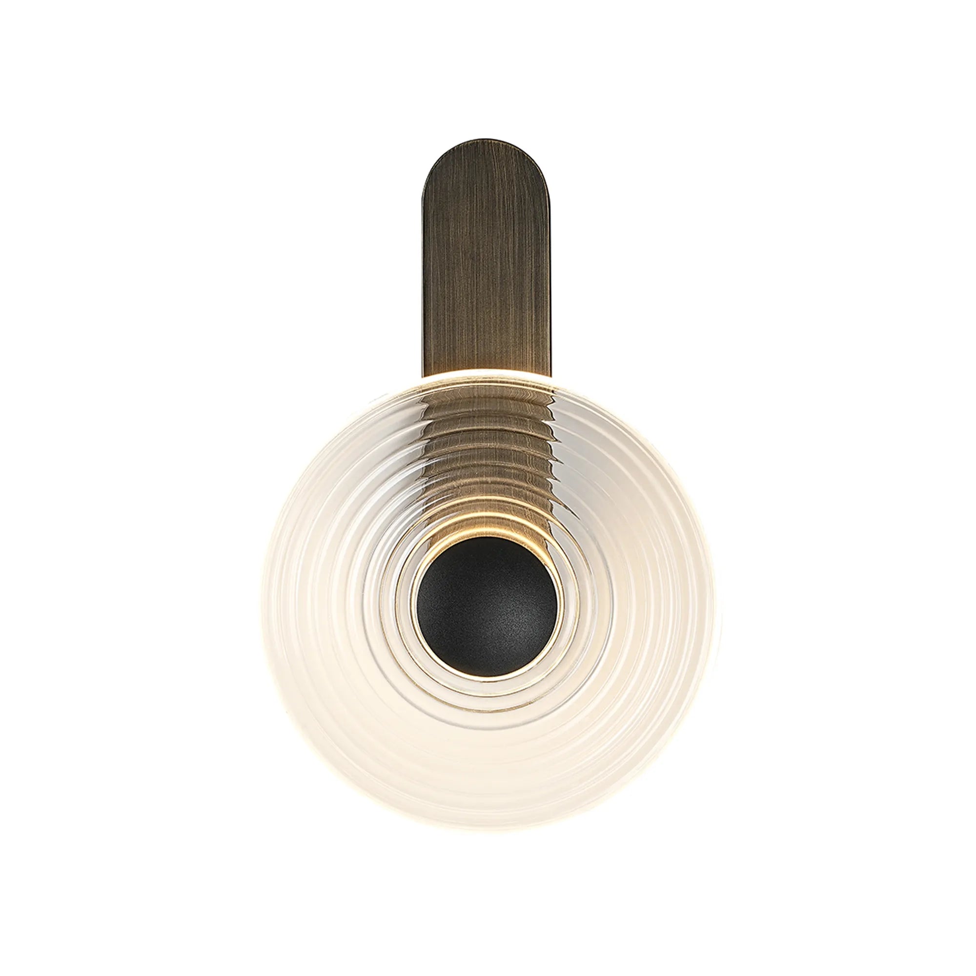 Milton Wall Lamp - Bronze & Clear & Satin Black