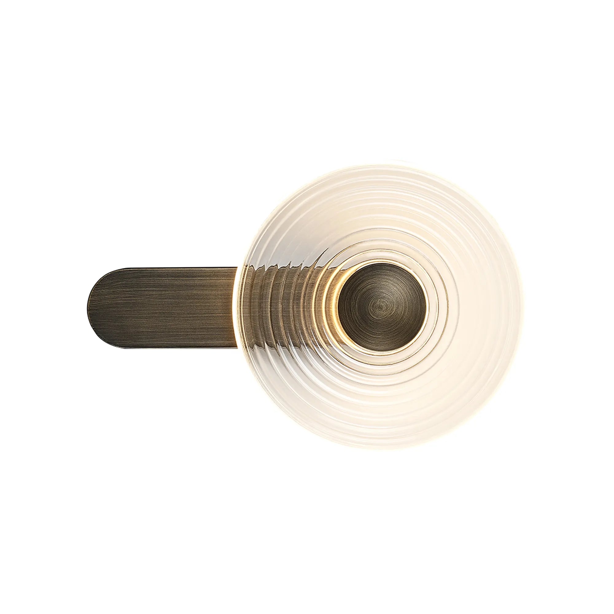 Milton Wall Lamp - Bronze & Clear
