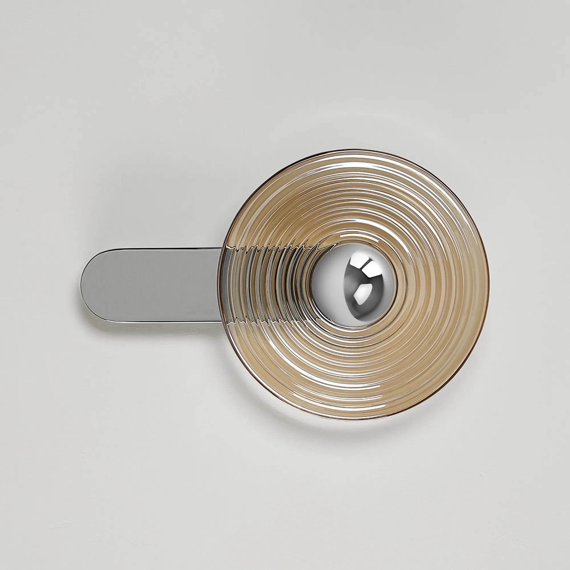 Milton Wall Lamp - Chrome & Amber