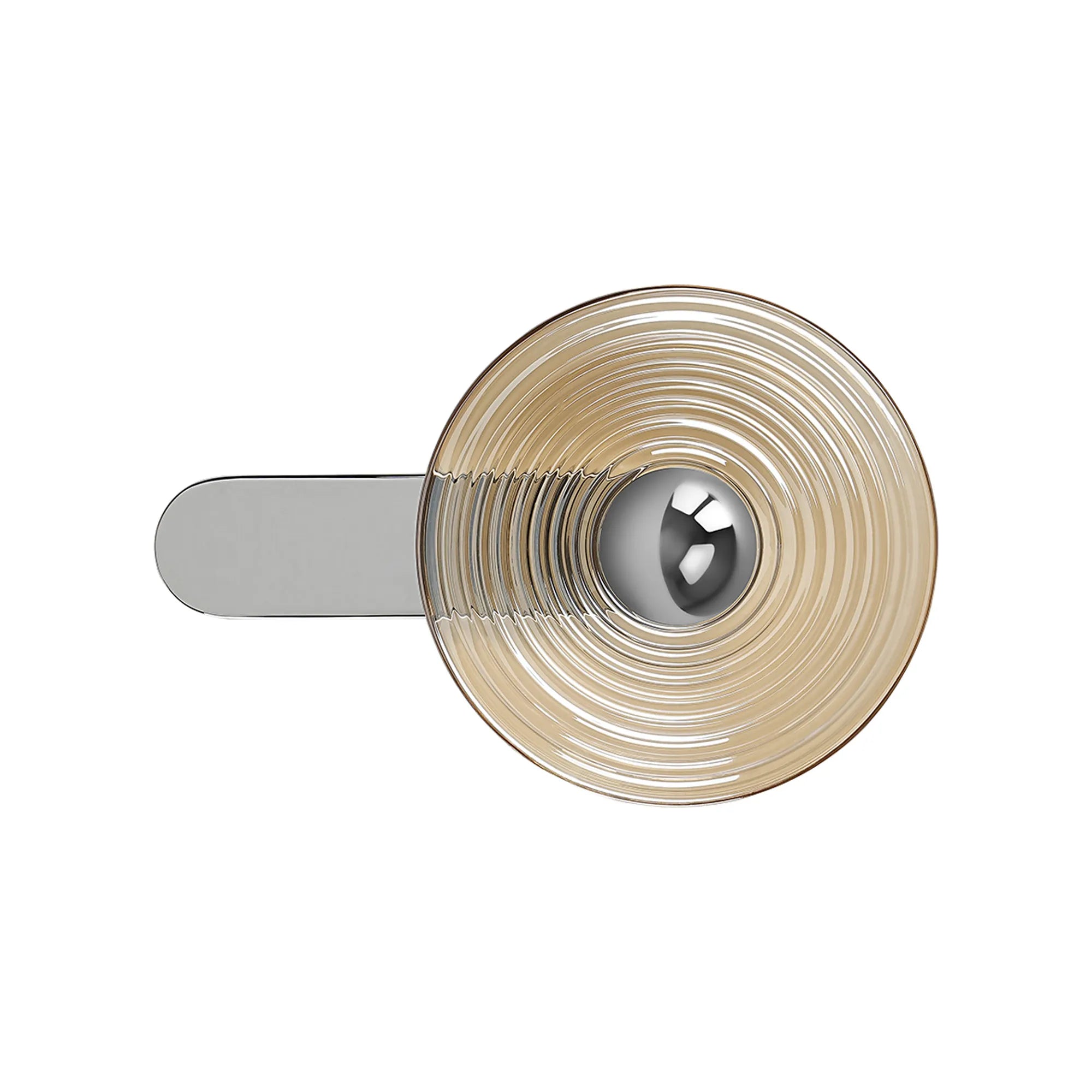 Milton Wall Lamp - Chrome & Amber