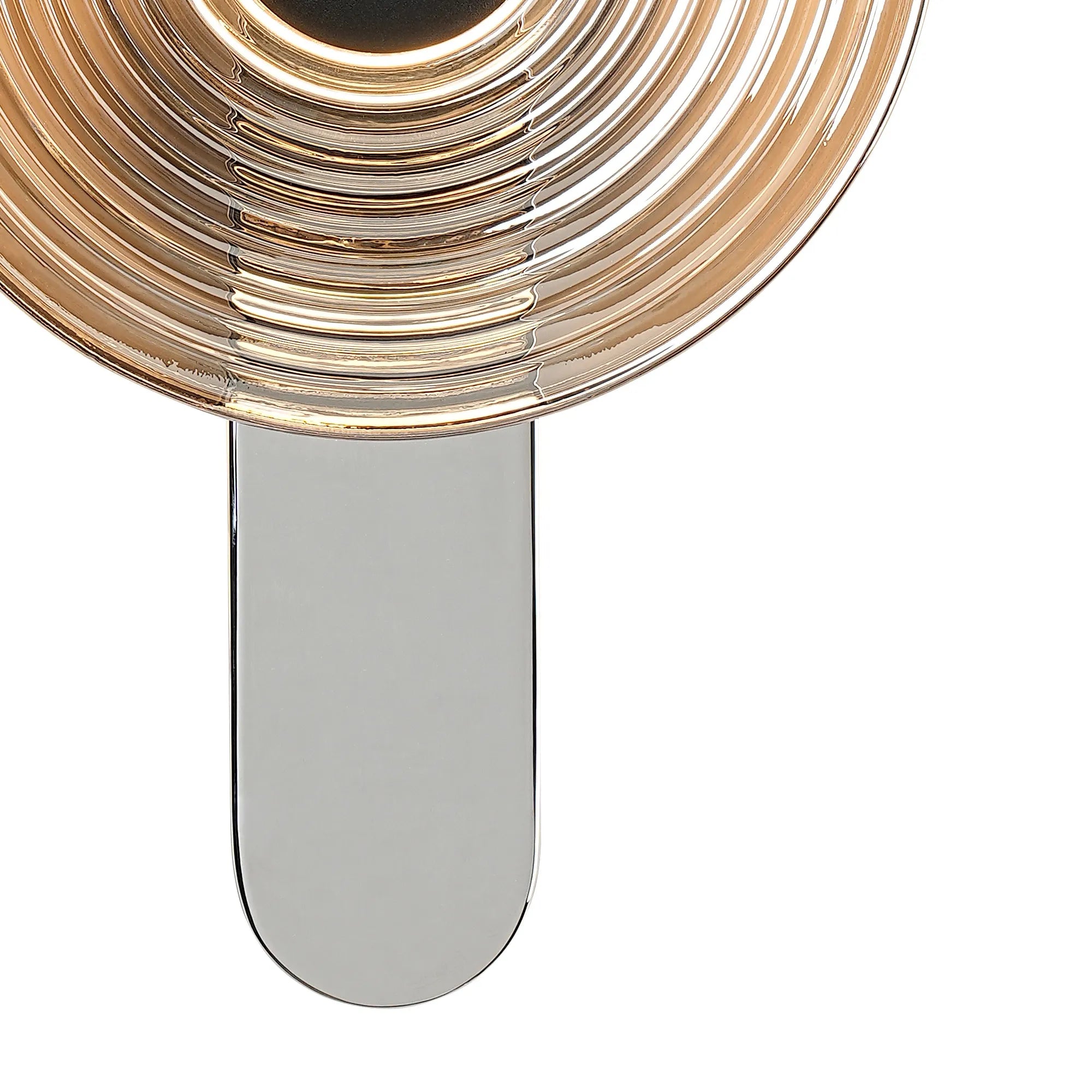 Milton Wall Lamp - Chrome & Smoke & Satin Black