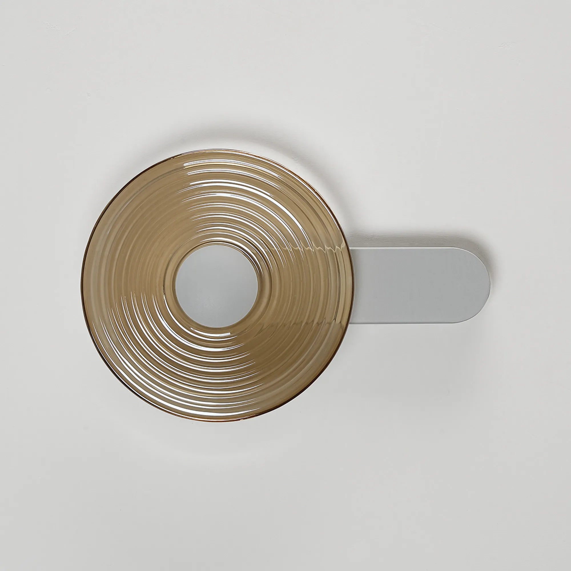 Milton Wall Lamp - Satin White & Amber