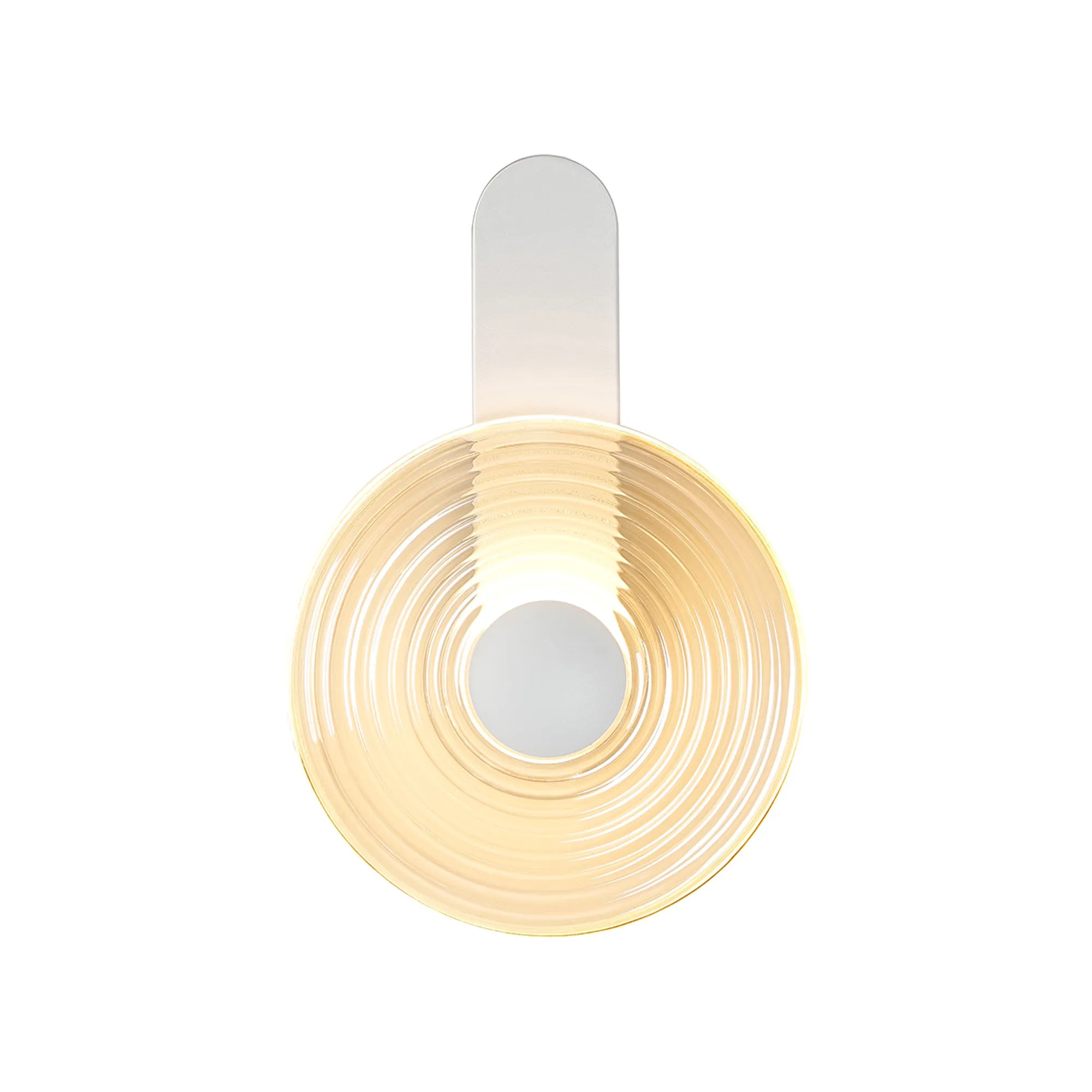 Milton Wall Lamp - Satin White & Amber